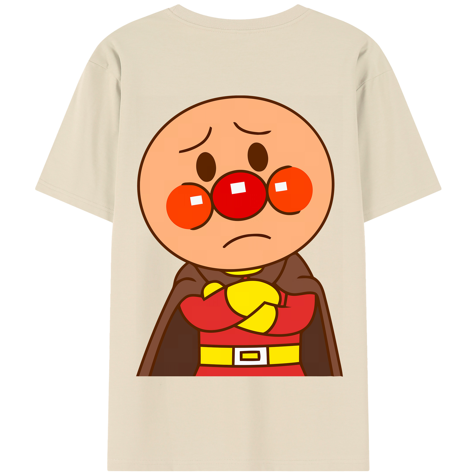 （画像用） アンパンマン Anpanman 綿100％半袖Tシャツ（背面プリント）