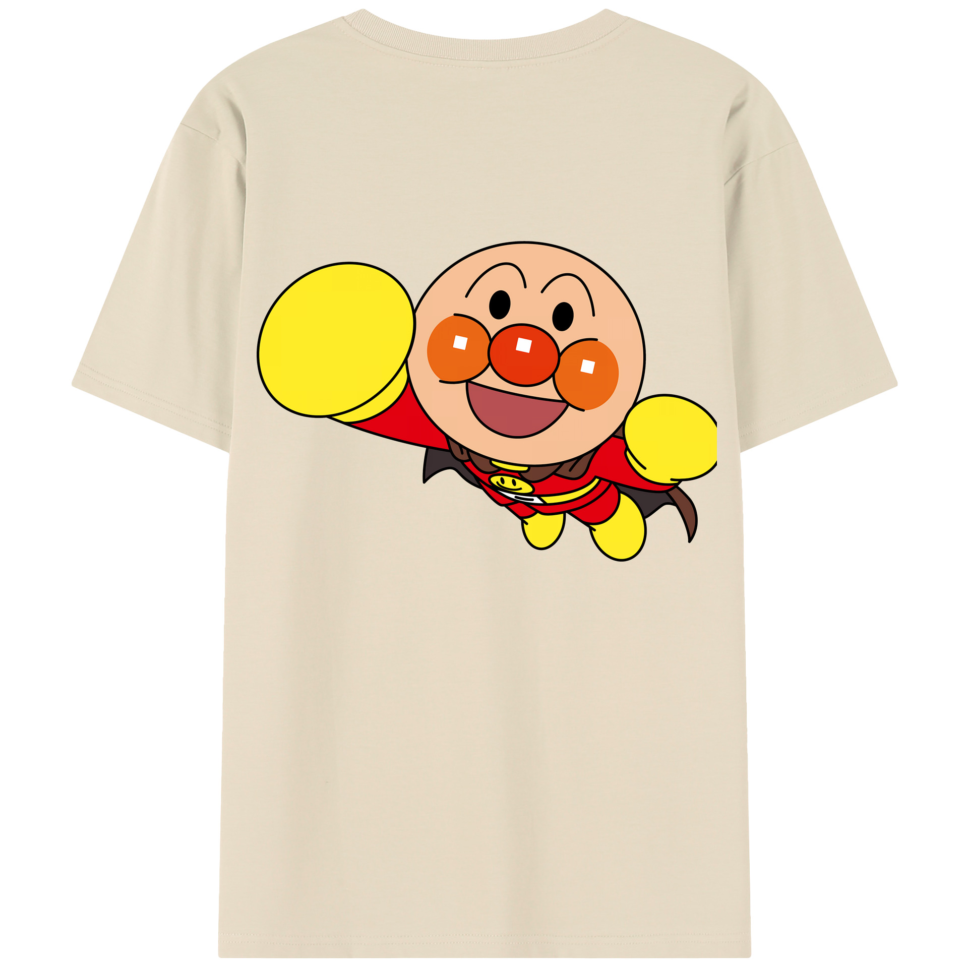 （画像用） アンパンマン Anpanman 綿100％半袖Tシャツ（背面プリント）