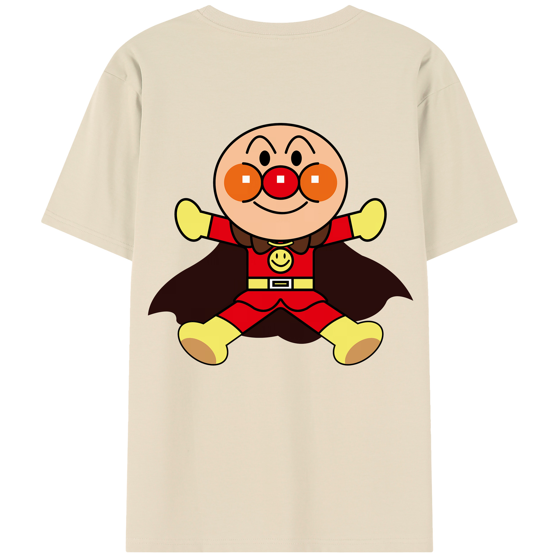 （画像用） アンパンマン Anpanman 綿100％半袖Tシャツ（背面プリント）
