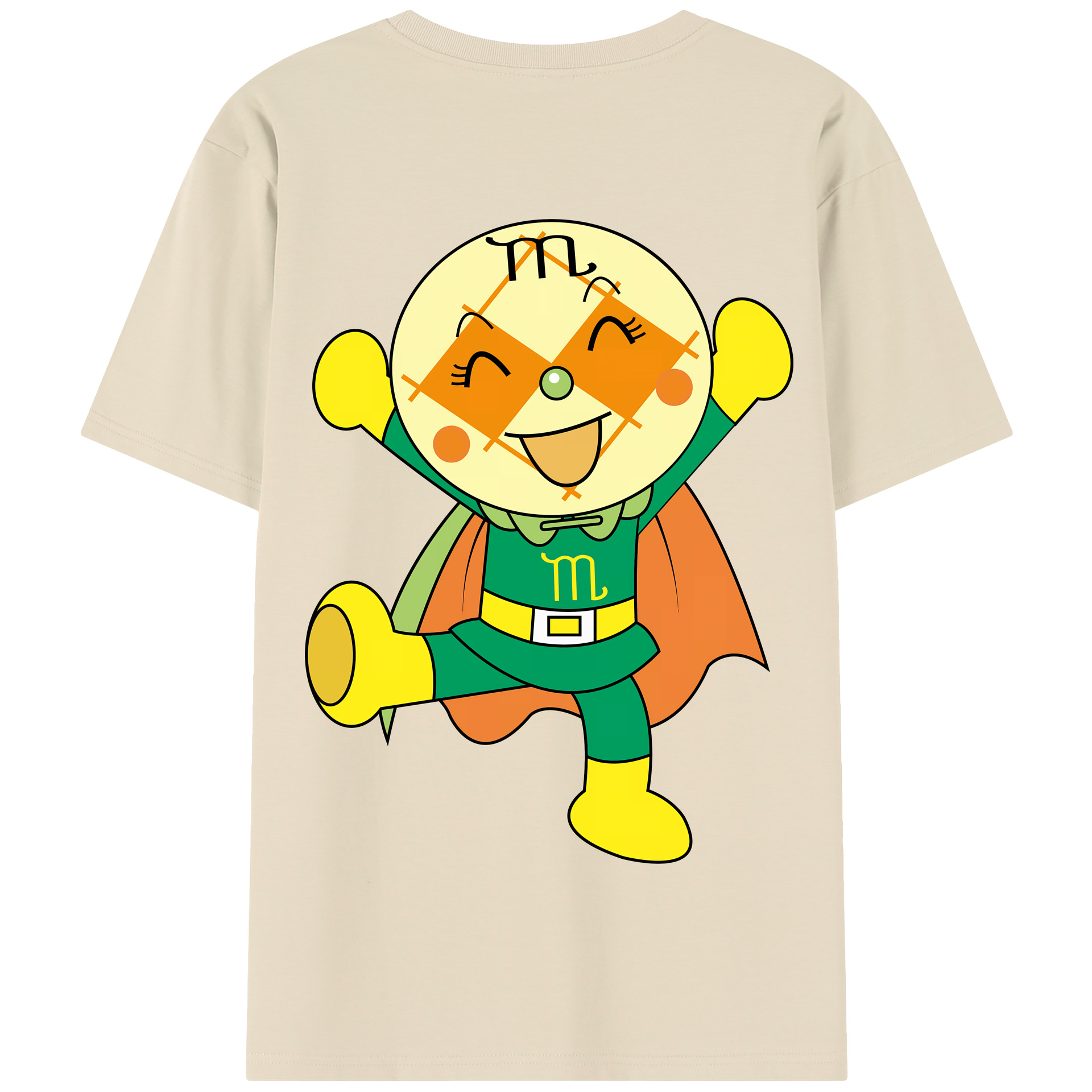 （画像用） アンパンマン Anpanman 綿100％半袖Tシャツ（背面プリント）