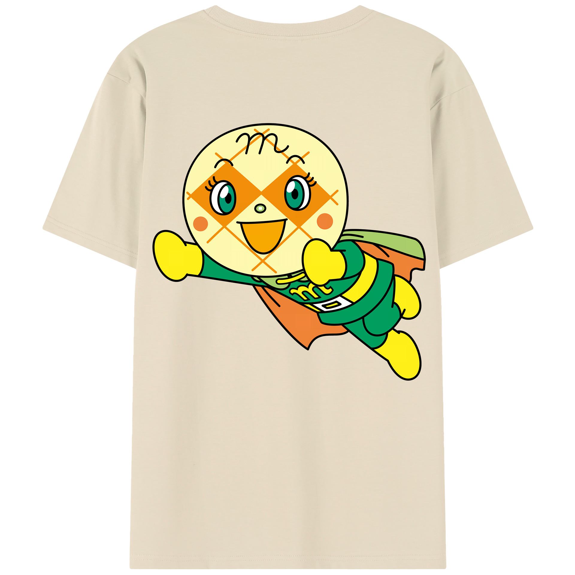 （画像用） アンパンマン Anpanman 綿100％半袖Tシャツ（背面プリント）