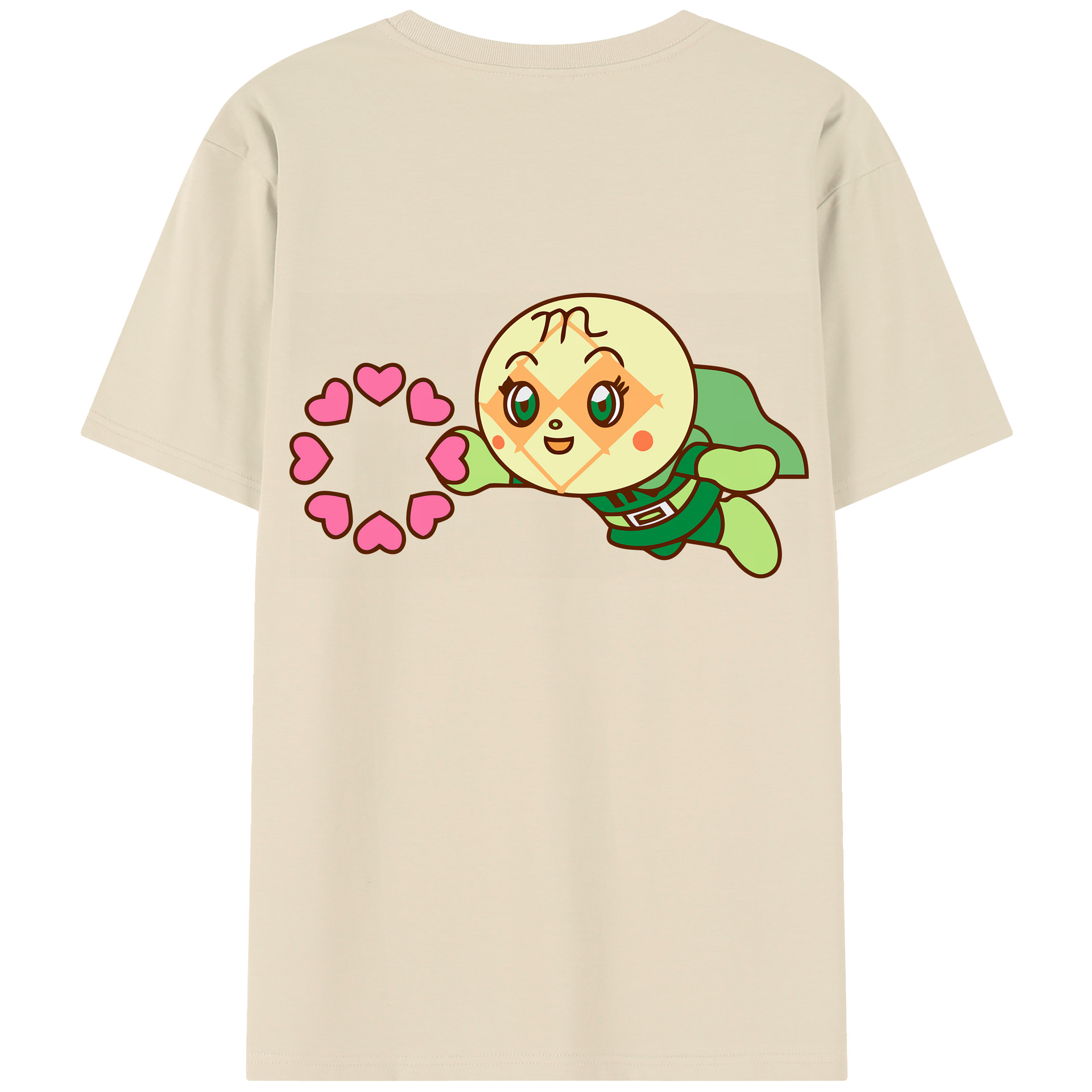 （画像用） アンパンマン Anpanman 綿100％半袖Tシャツ（背面プリント）