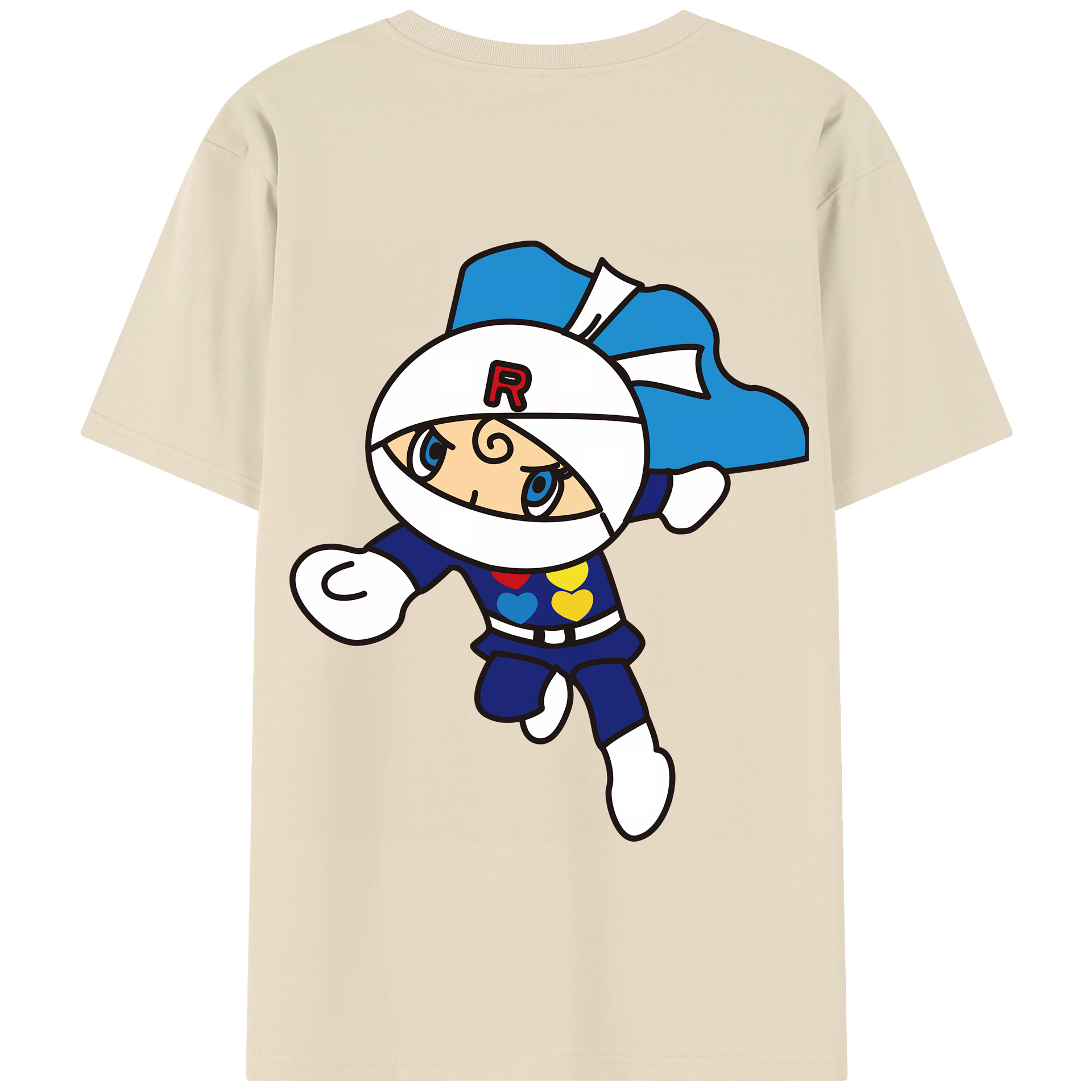 （画像用） アンパンマン Anpanman 綿100％半袖Tシャツ（背面プリント）