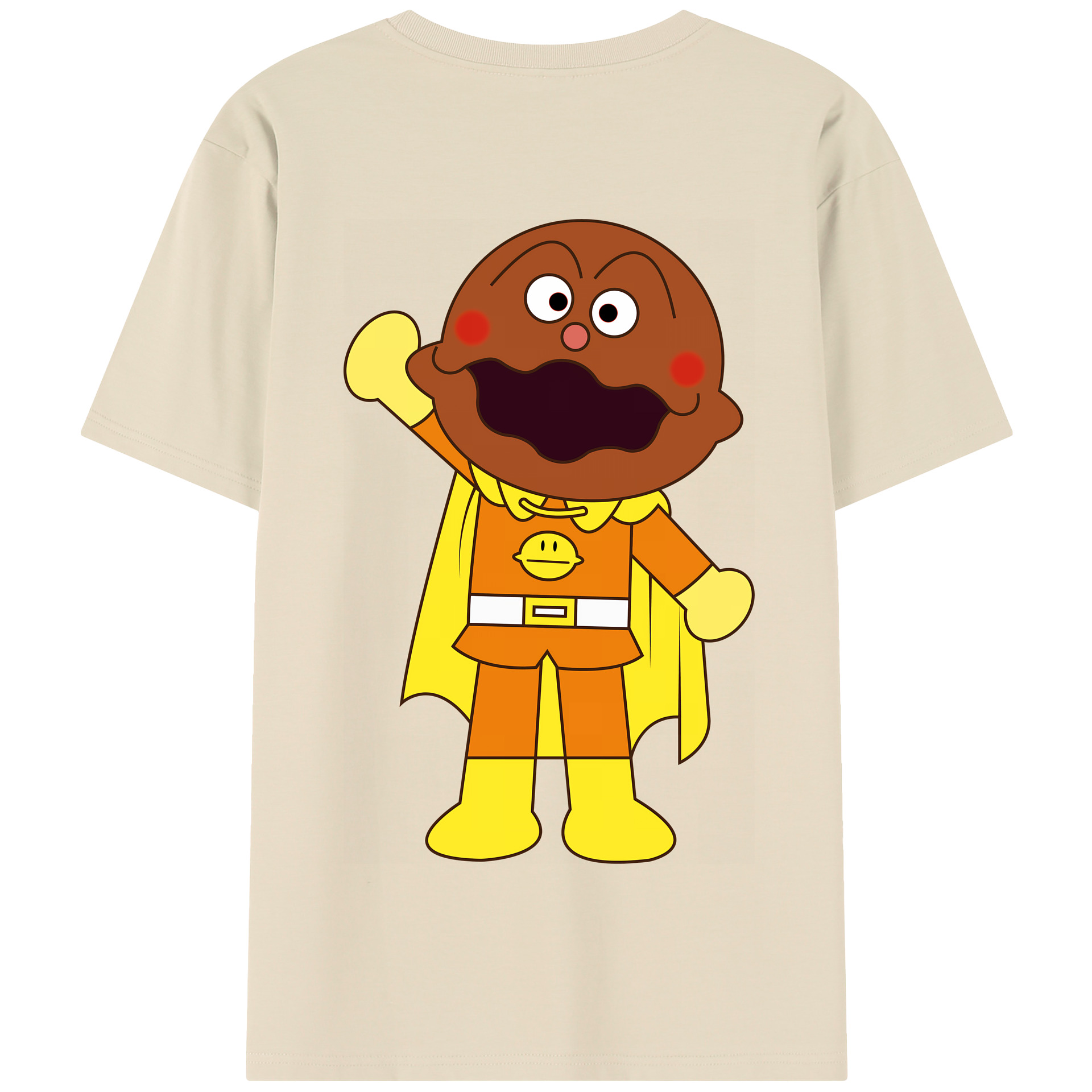 （画像用） アンパンマン Anpanman 綿100％半袖Tシャツ（背面プリント）