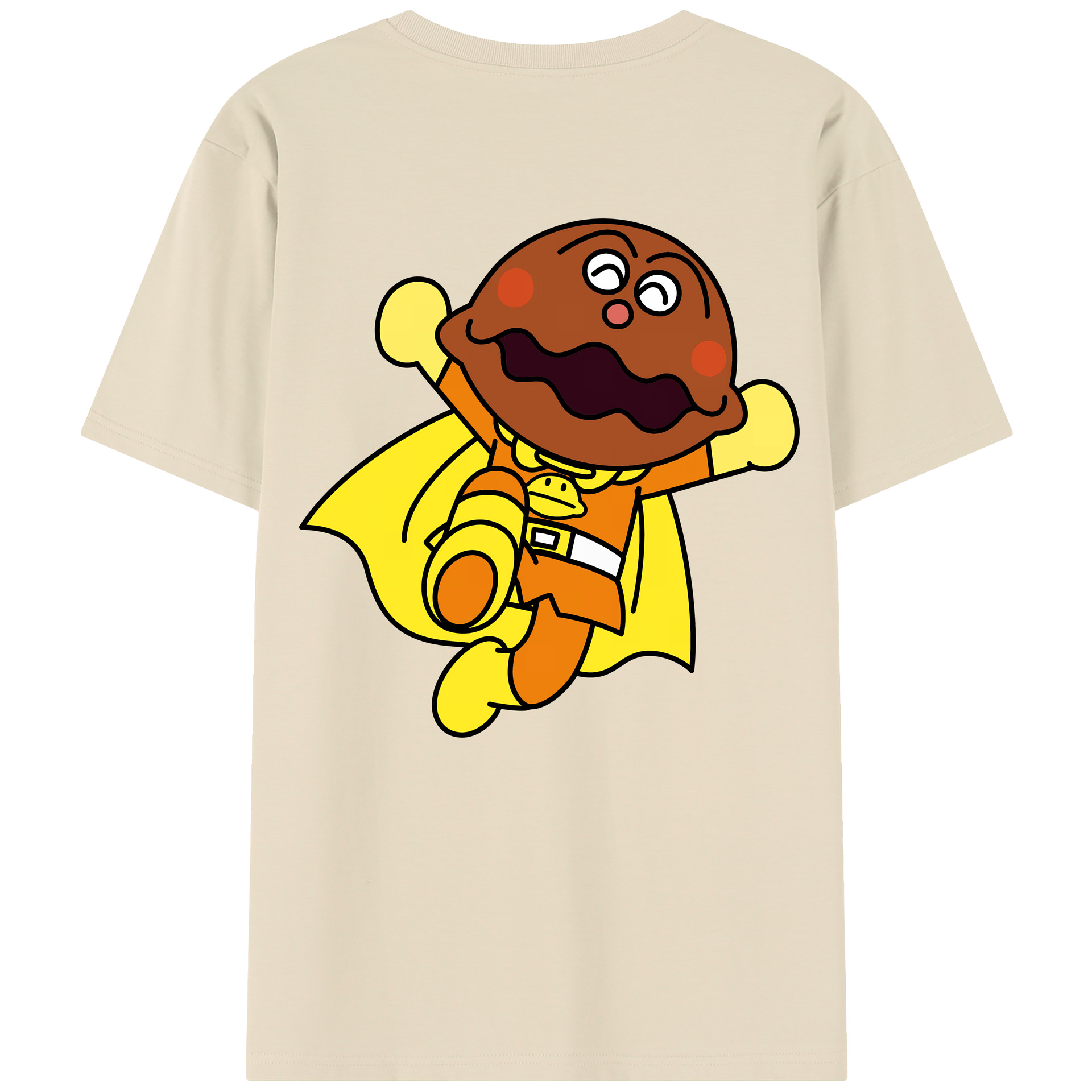 （画像用） アンパンマン Anpanman 綿100％半袖Tシャツ（背面プリント）