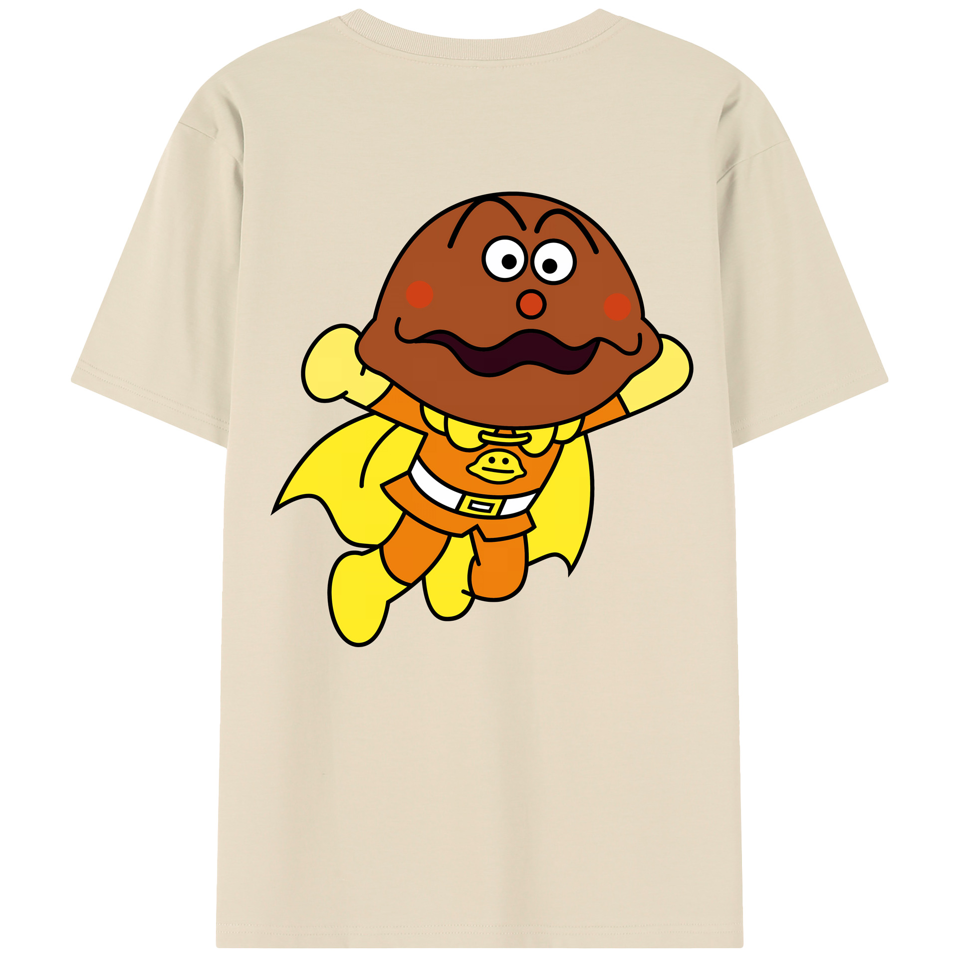 （画像用） アンパンマン Anpanman 綿100％半袖Tシャツ（背面プリント）