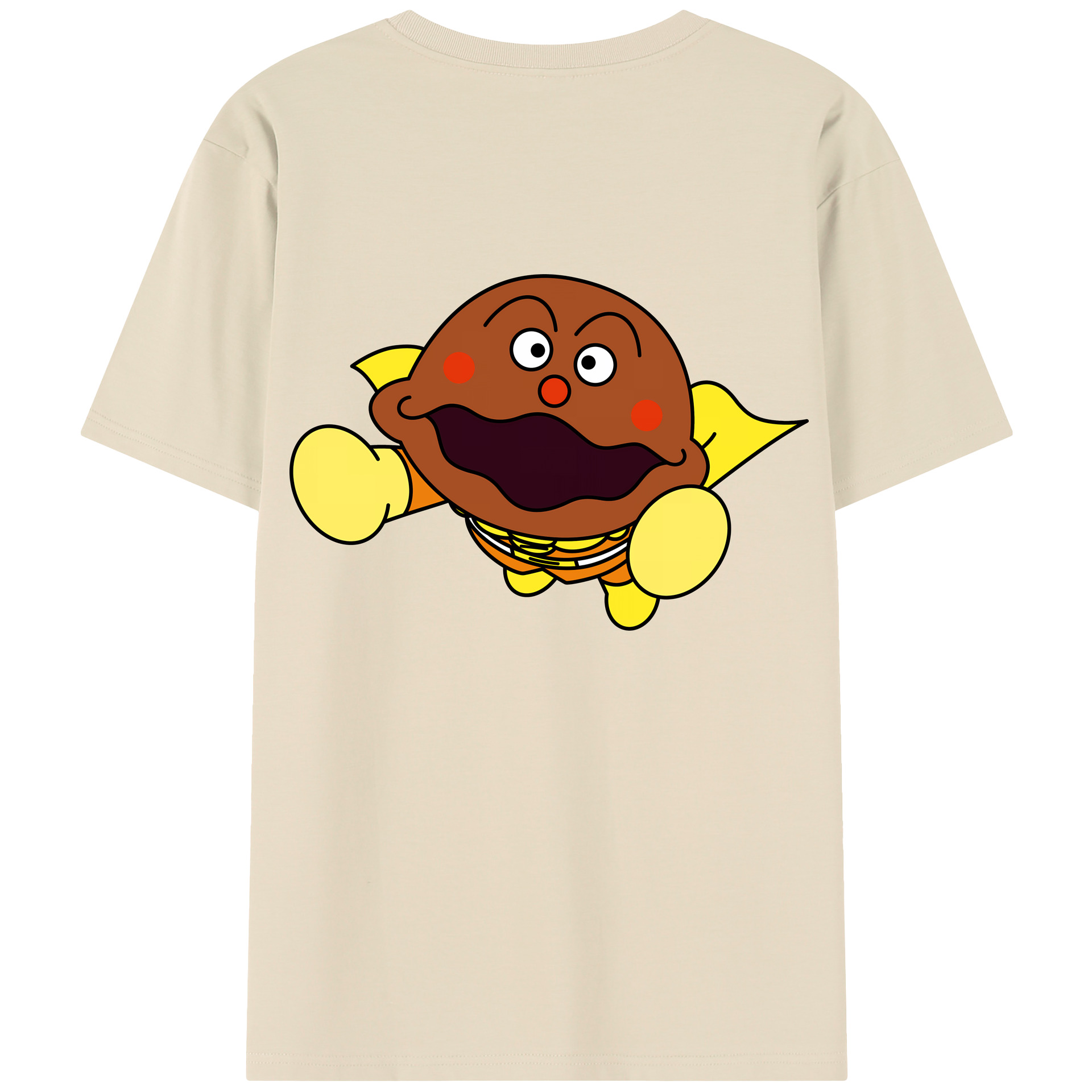（画像用） アンパンマン Anpanman 綿100％半袖Tシャツ（背面プリント）