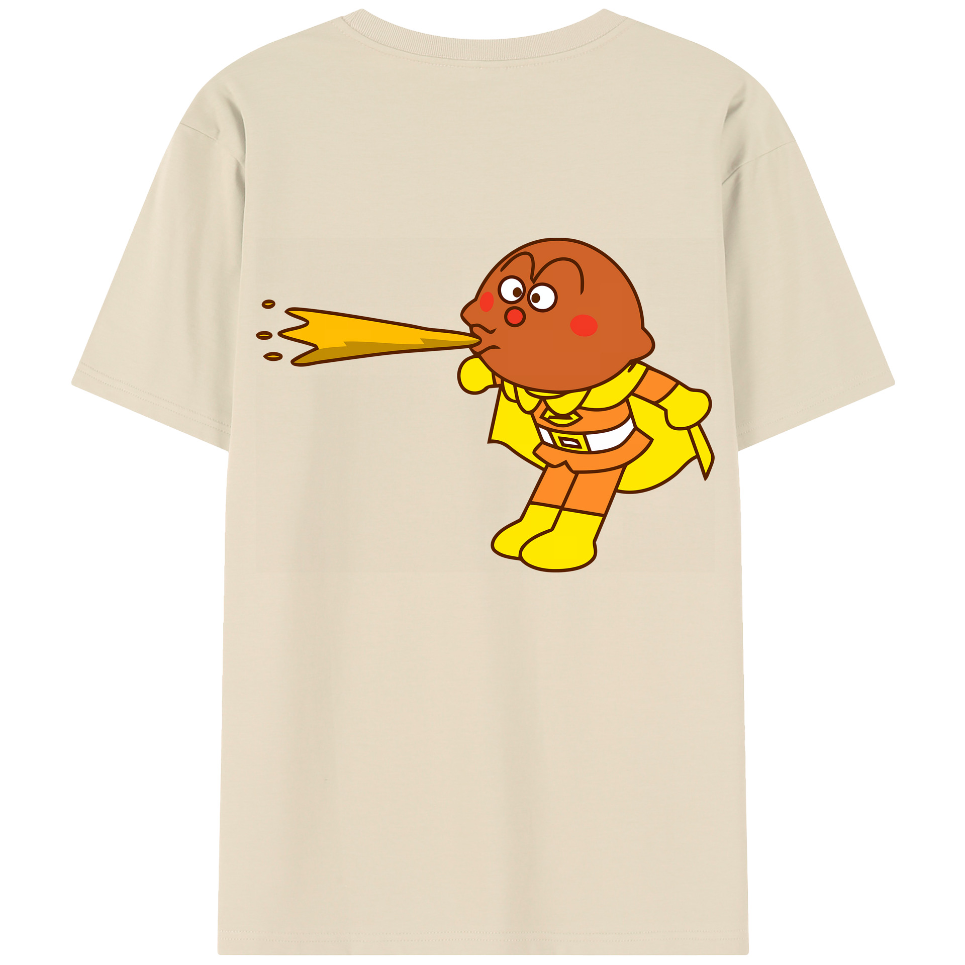 （画像用） アンパンマン Anpanman 綿100％半袖Tシャツ（背面プリント）