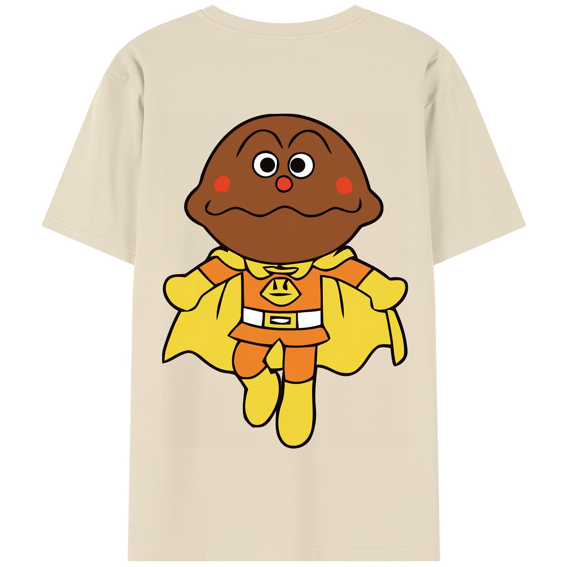 （画像用） アンパンマン Anpanman 綿100％半袖Tシャツ（背面プリント）