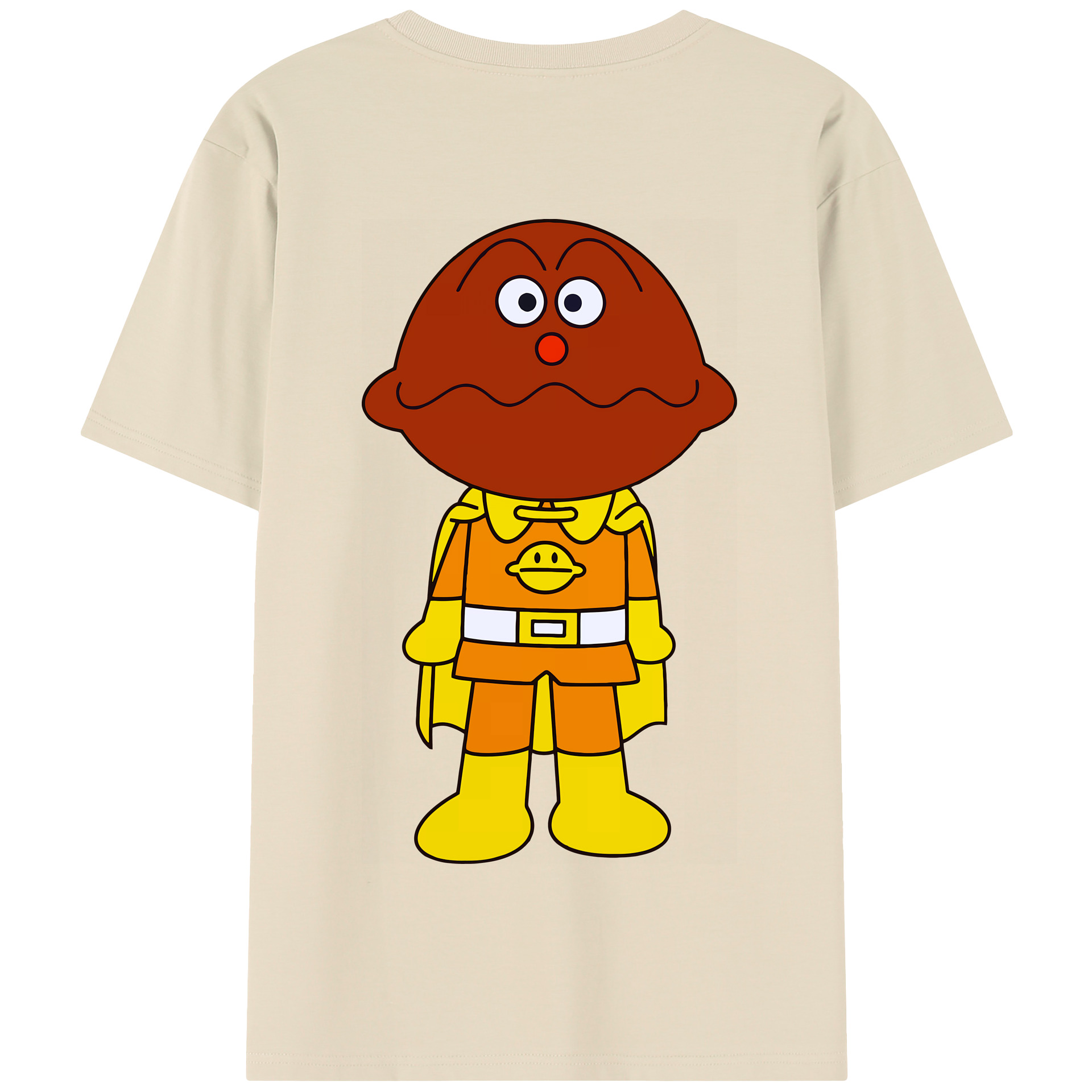 （画像用） アンパンマン Anpanman 綿100％半袖Tシャツ（背面プリント）