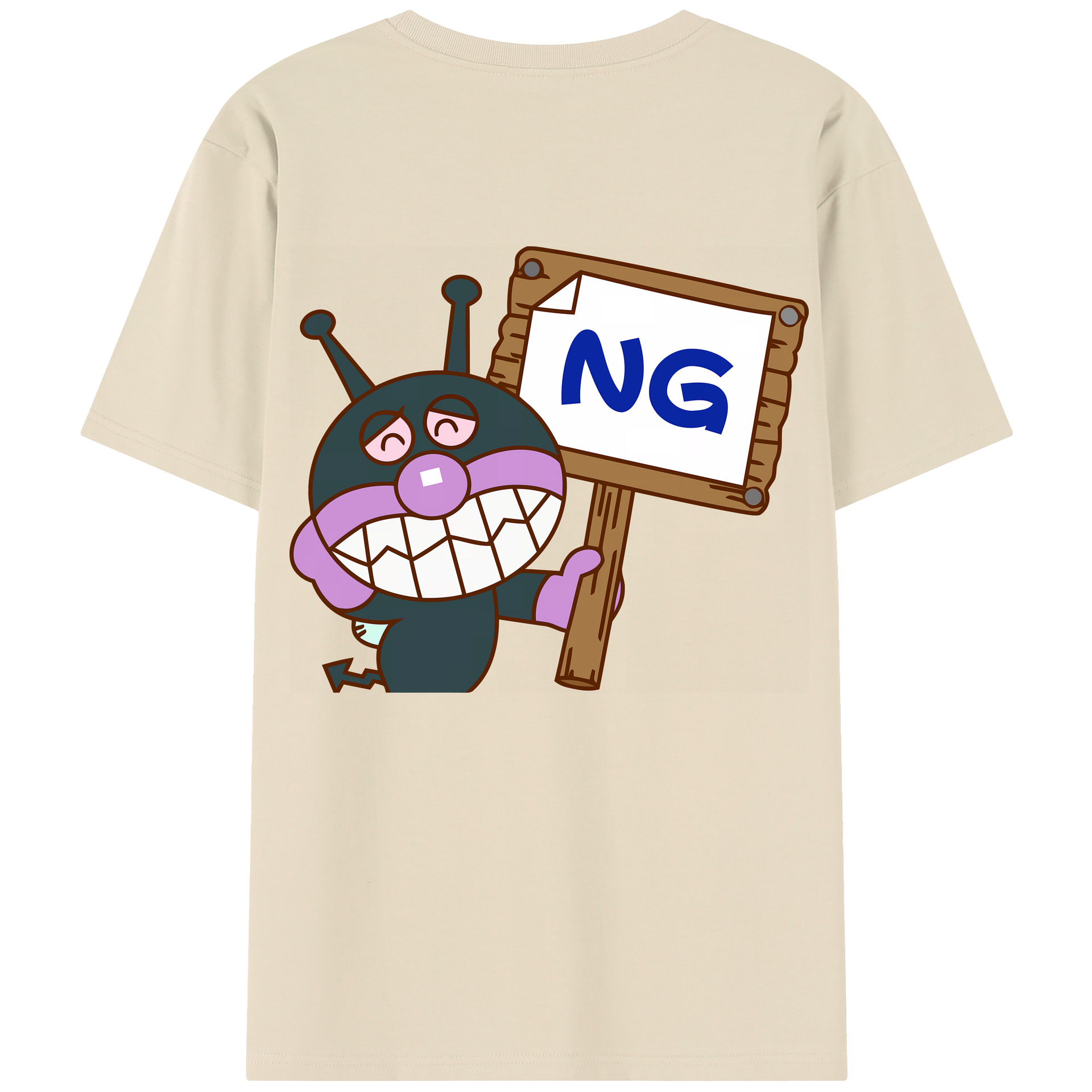 （画像用） アンパンマン Anpanman 綿100％半袖Tシャツ（背面プリント）