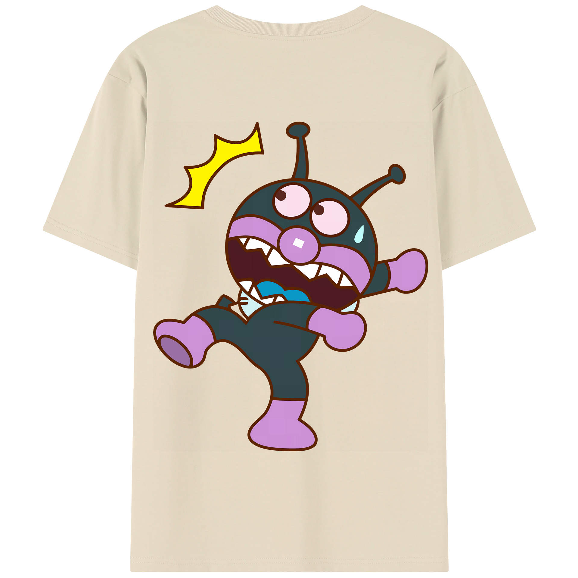 （画像用） アンパンマン Anpanman 綿100％半袖Tシャツ（背面プリント）