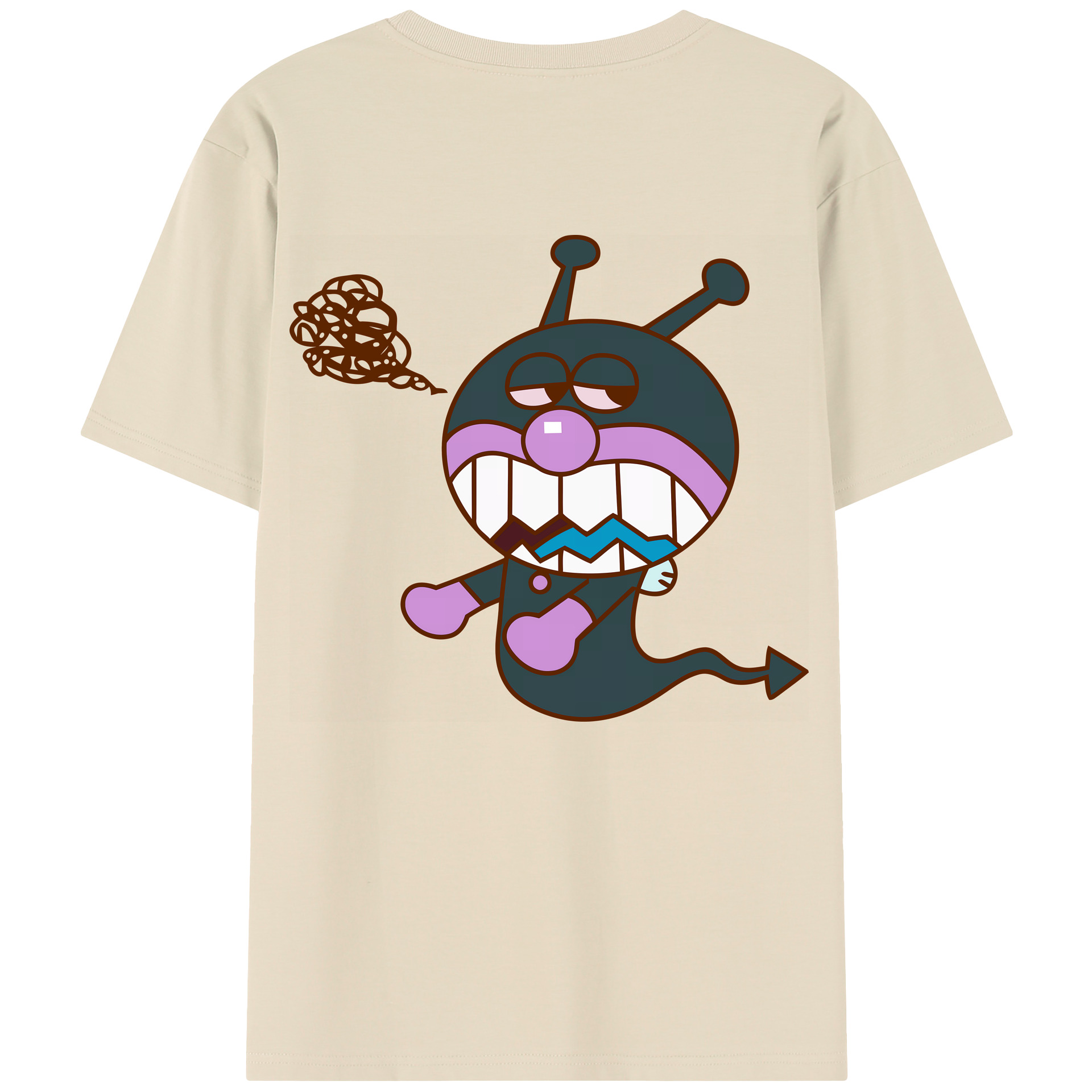 （画像用） アンパンマン Anpanman 綿100％半袖Tシャツ（背面プリント）