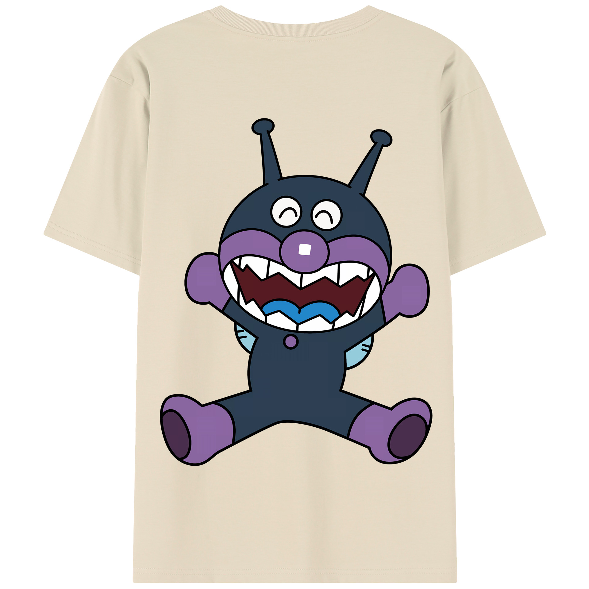 （画像用） アンパンマン Anpanman 綿100％半袖Tシャツ（背面プリント）
