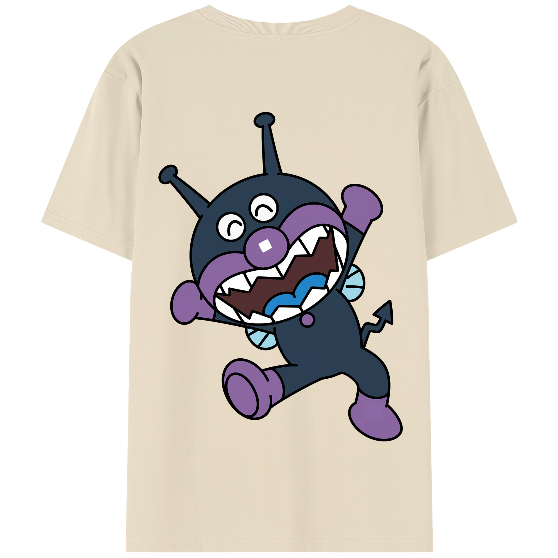（画像用） アンパンマン Anpanman 綿100％半袖Tシャツ（背面プリント）
