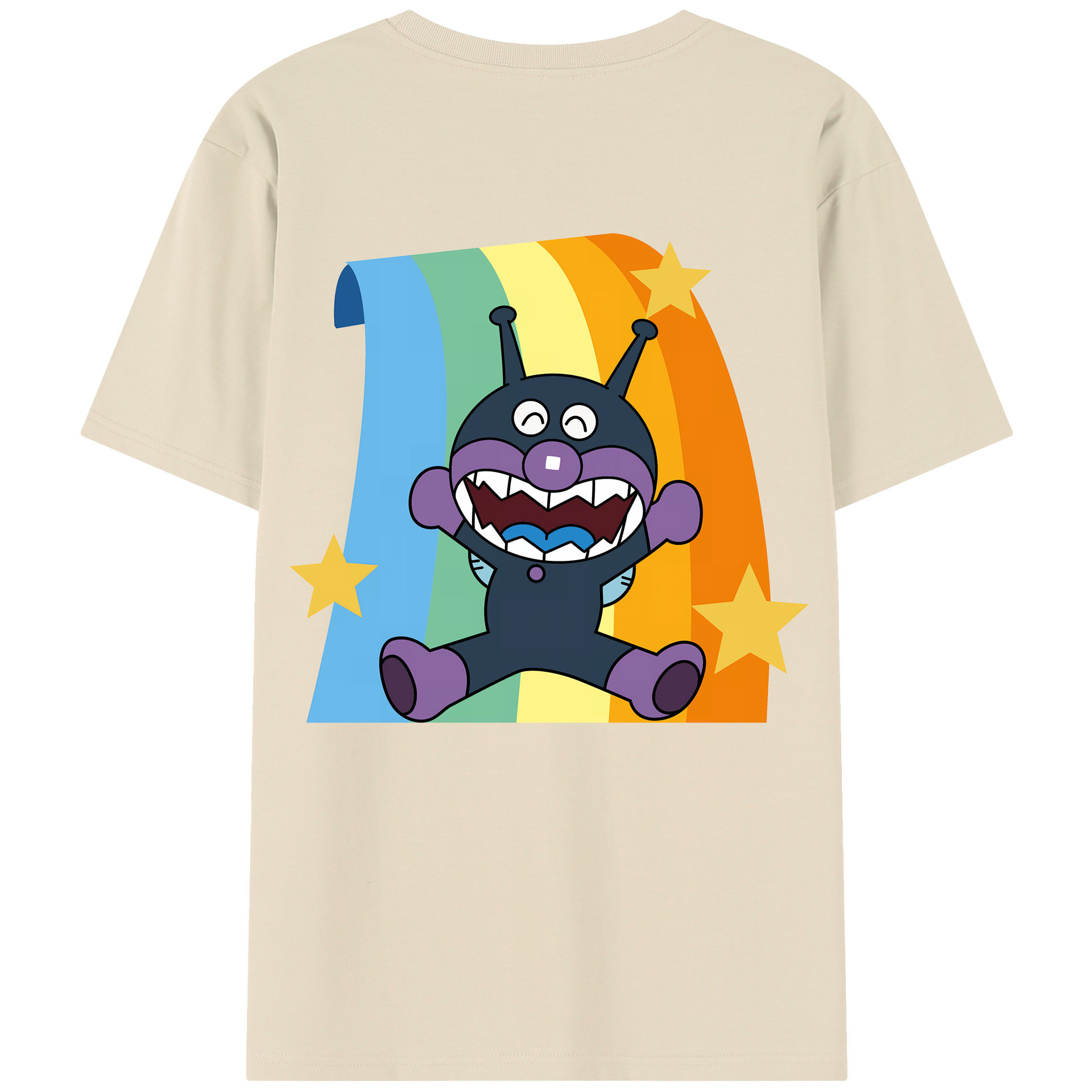 （画像用） アンパンマン Anpanman 綿100％半袖Tシャツ（背面プリント）