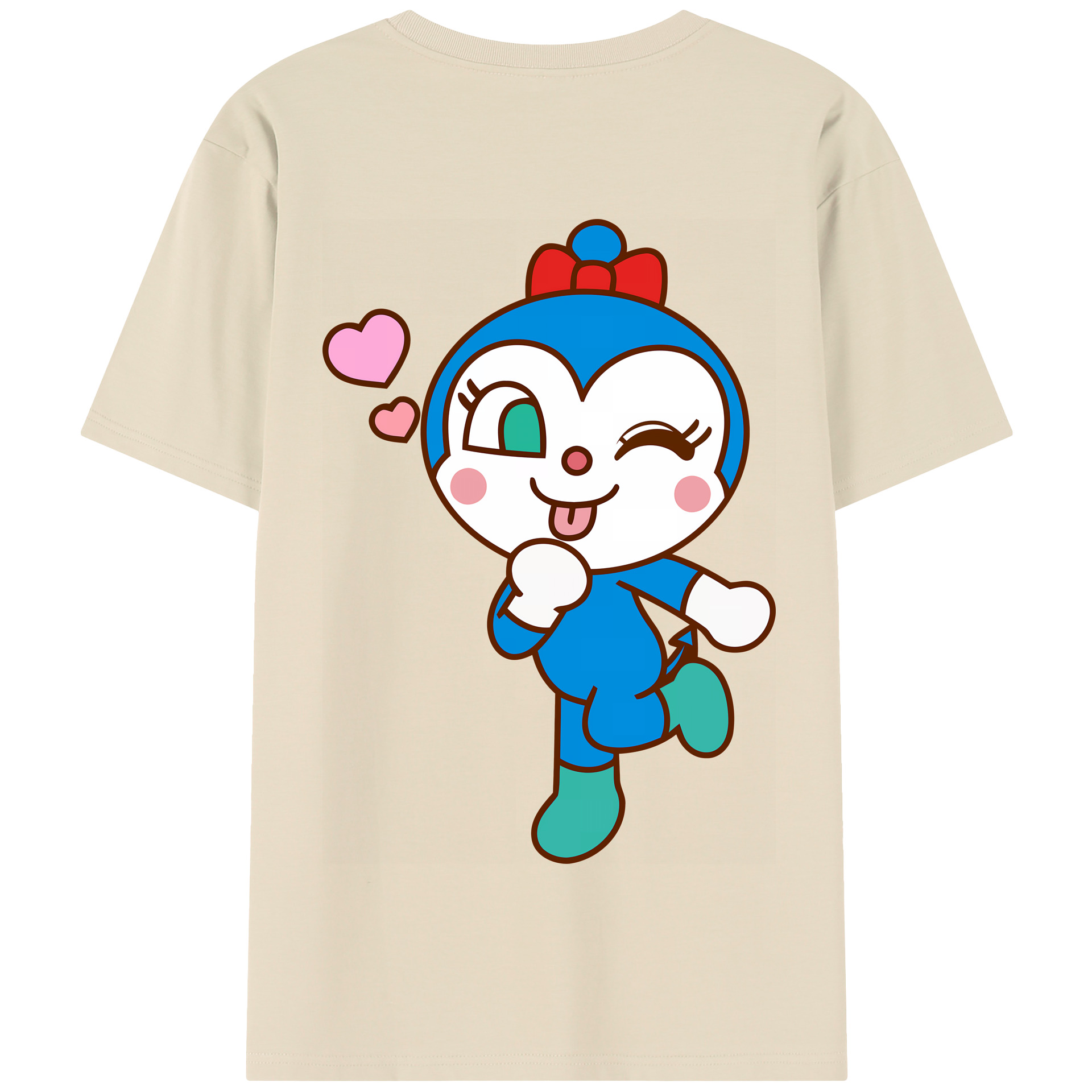 （画像用） アンパンマン Anpanman 綿100％半袖Tシャツ（背面プリント）