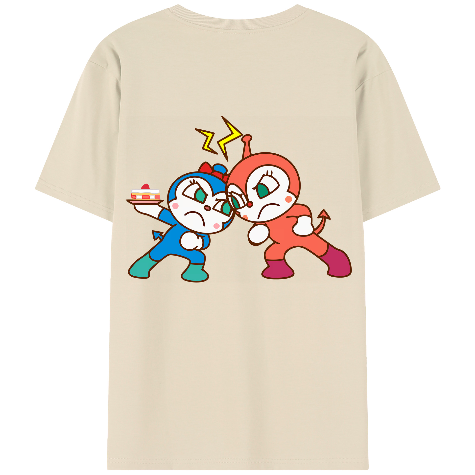 （画像用） アンパンマン Anpanman 綿100％半袖Tシャツ（背面プリント）