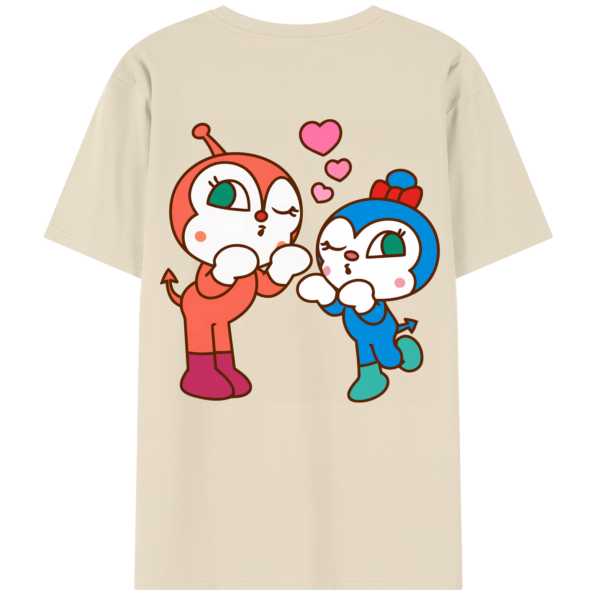 （画像用） アンパンマン Anpanman 綿100％半袖Tシャツ（背面プリント）