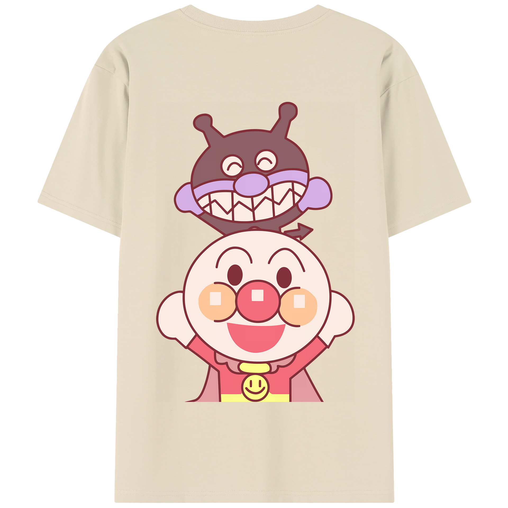 アンパンマン Anpanman 綿100％半袖Tシャツ（背面プリント）