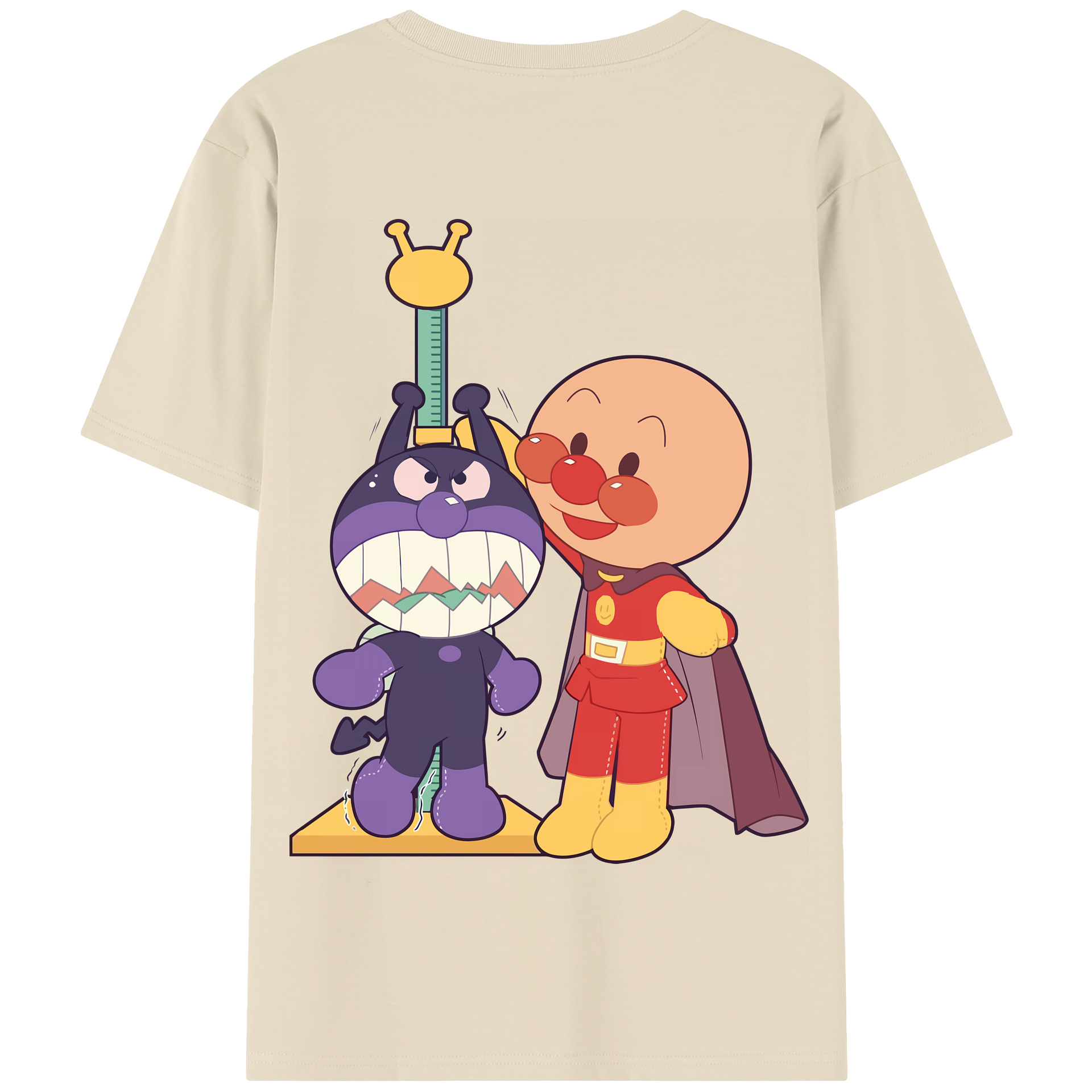 （画像用） アンパンマン Anpanman 綿100％半袖Tシャツ（背面プリント）