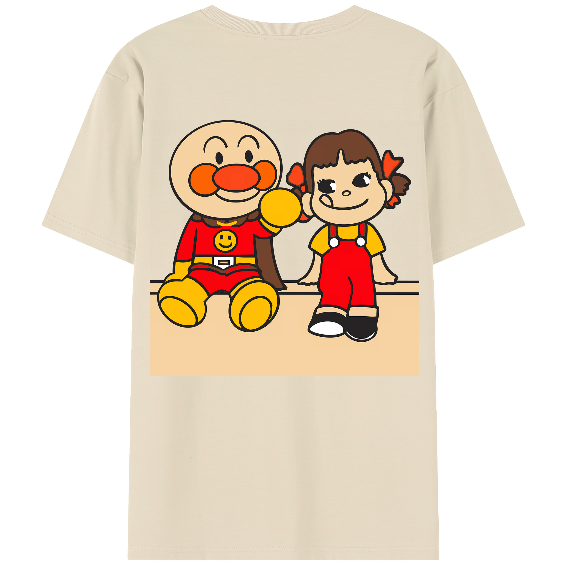 （画像用） アンパンマン Anpanman 綿100％半袖Tシャツ（背面プリント）