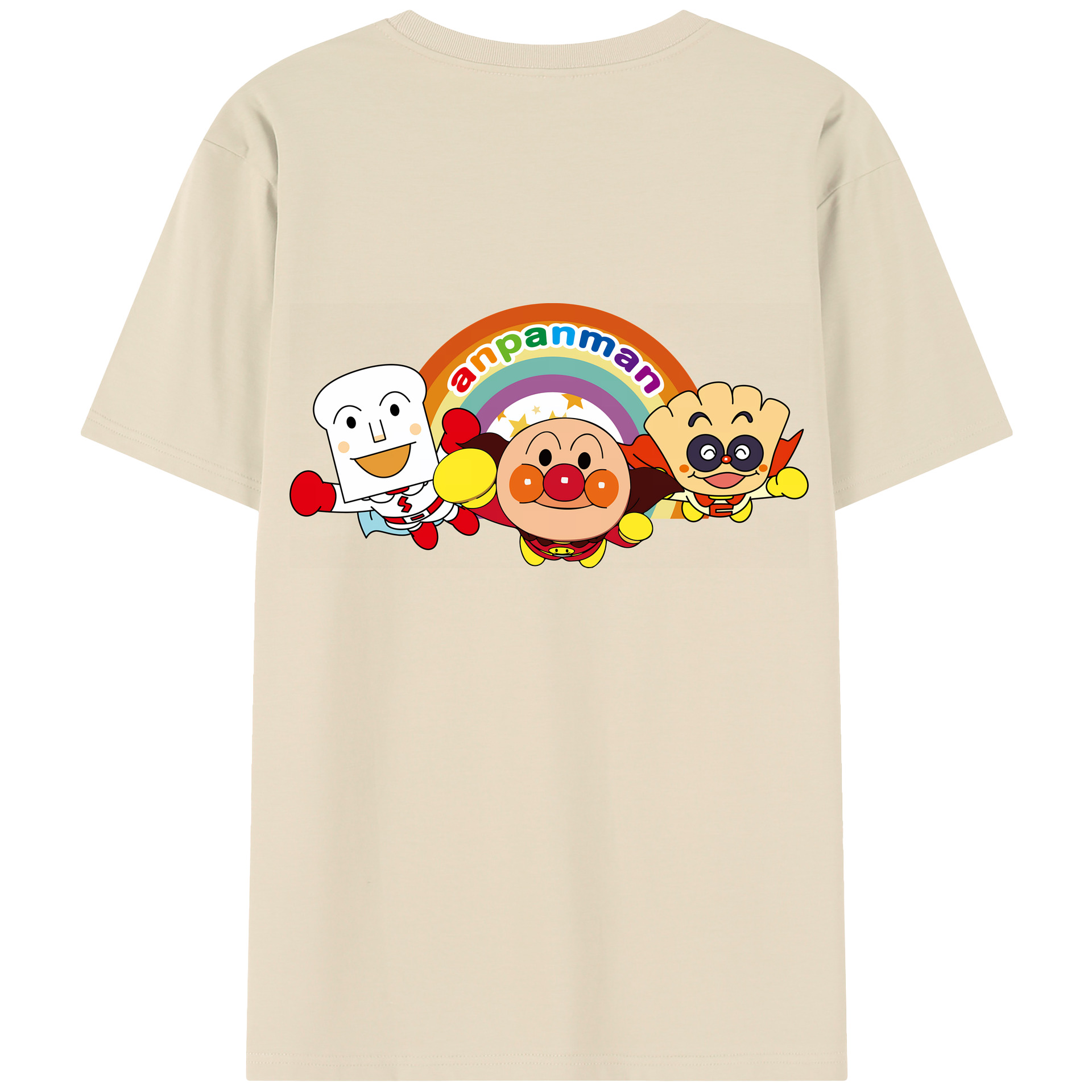 （画像用） アンパンマン Anpanman 綿100％半袖Tシャツ（背面プリント）