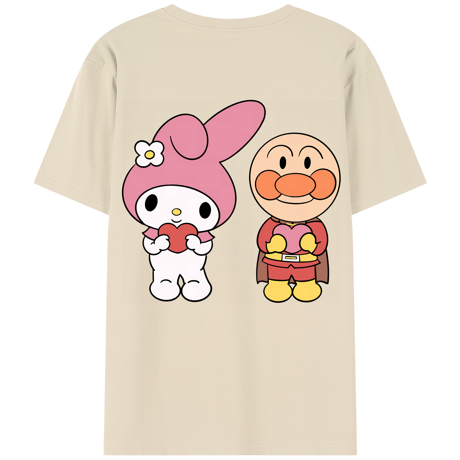 （画像用） アンパンマン Anpanman 綿100％半袖Tシャツ（背面プリント）