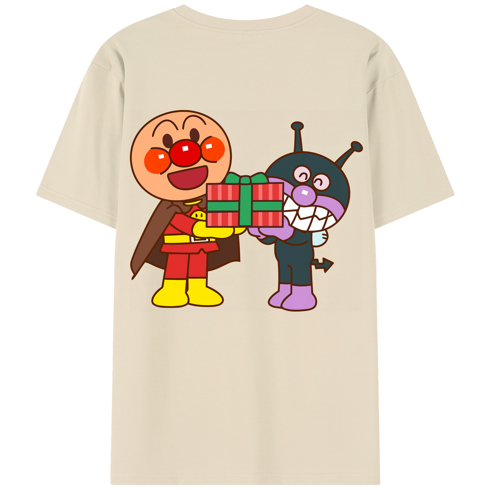 （画像用） アンパンマン Anpanman 綿100％半袖Tシャツ（背面プリント）
