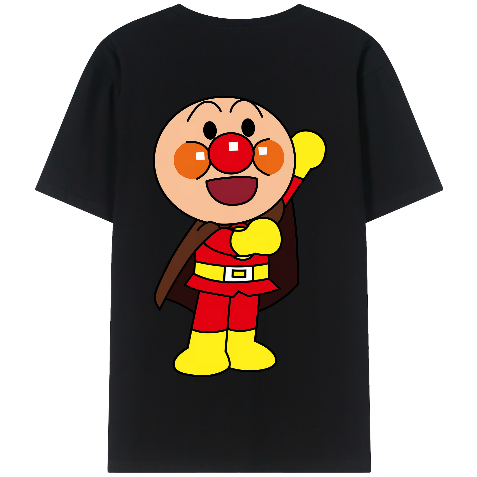 （画像用） アンパンマン Anpanman 綿100％半袖Tシャツ（背面プリント）