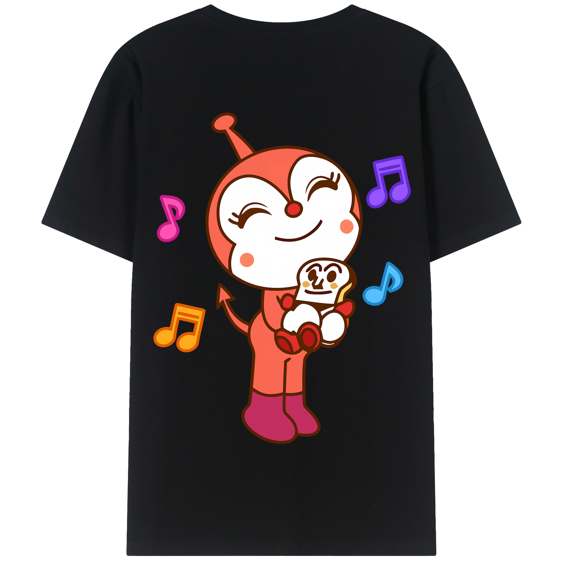 （画像用） アンパンマン Anpanman 綿100％半袖Tシャツ（背面プリント）