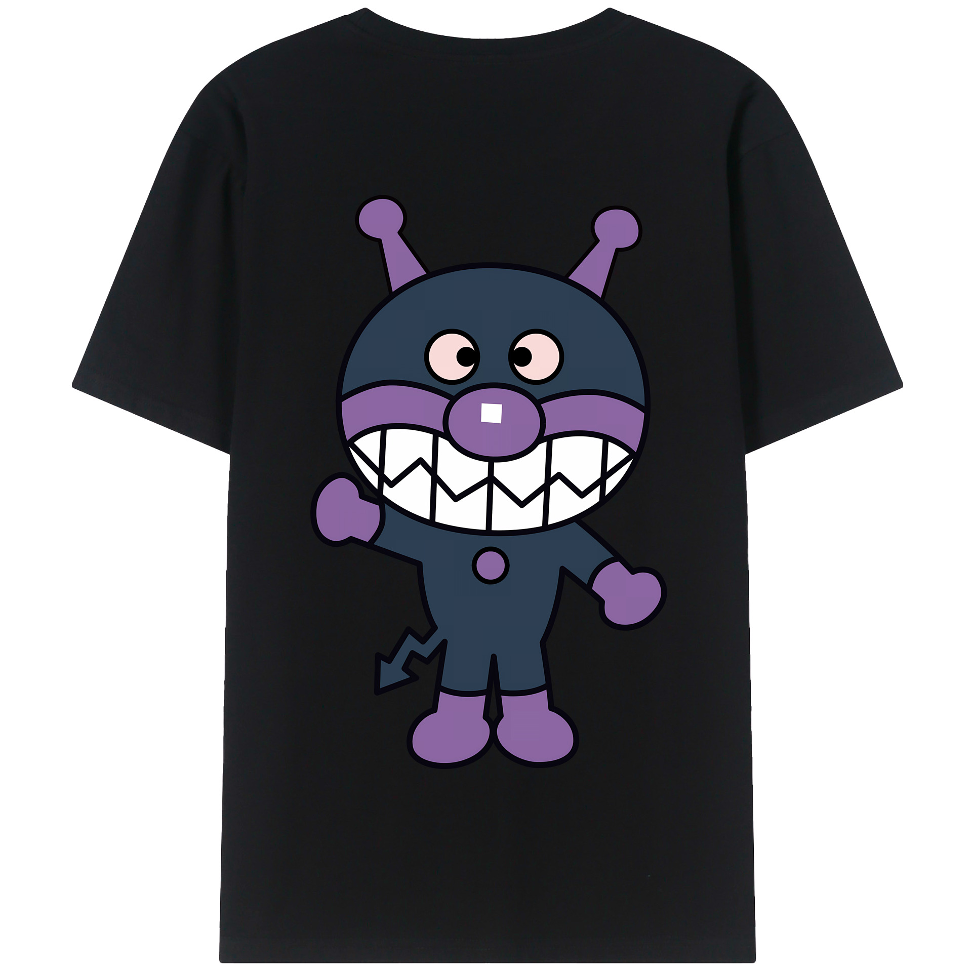 （画像用） アンパンマン Anpanman 綿100％半袖Tシャツ（背面プリント）