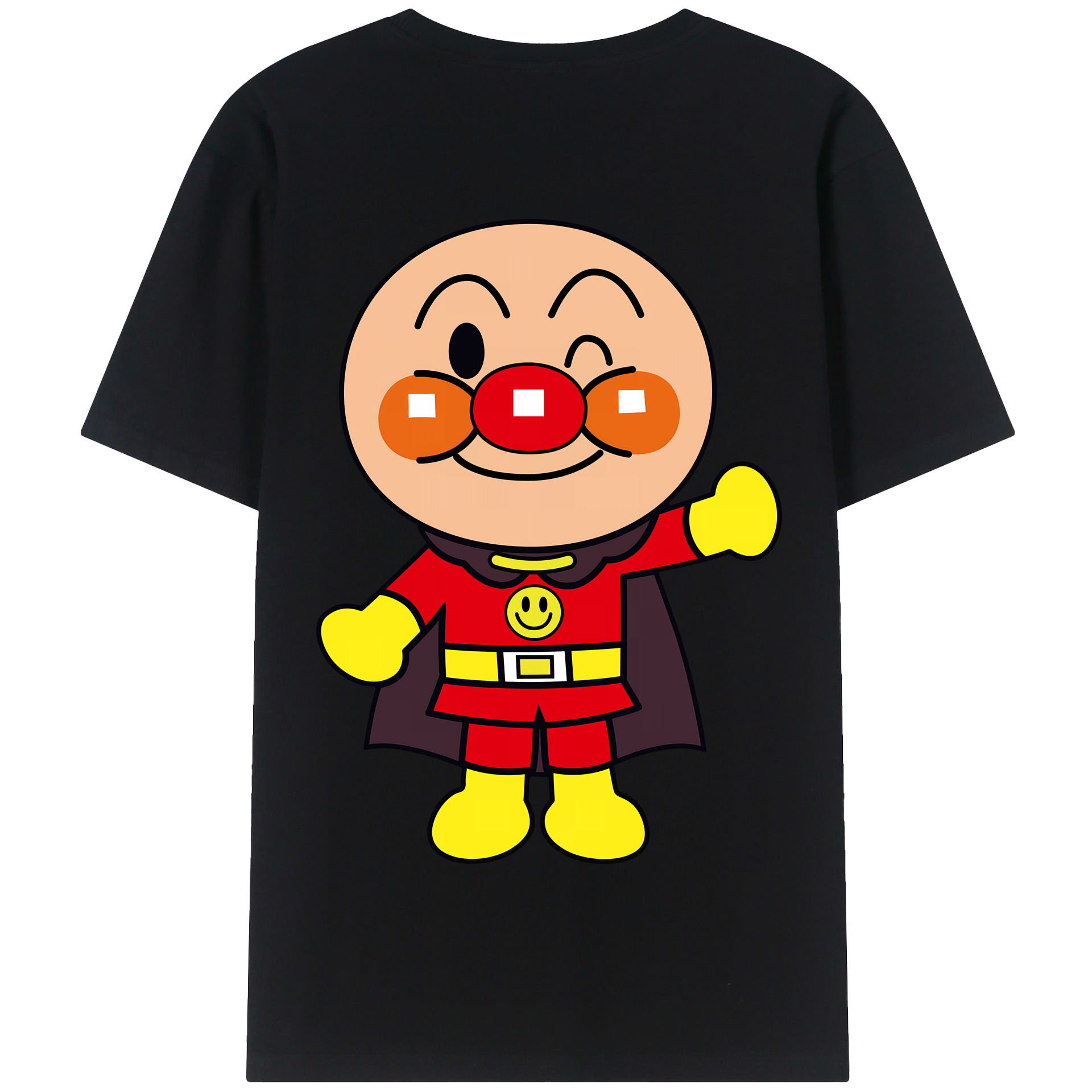 （画像用） アンパンマン Anpanman 綿100％半袖Tシャツ（背面プリント）