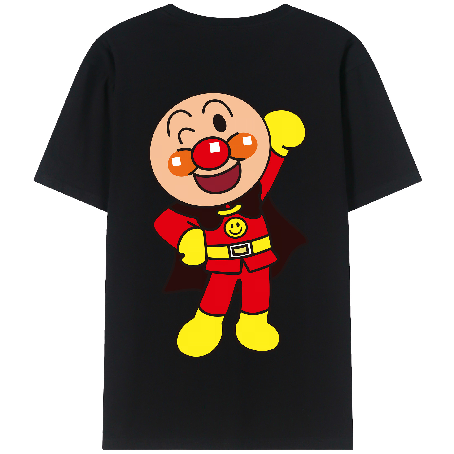 （画像用） アンパンマン Anpanman 綿100％半袖Tシャツ（背面プリント）