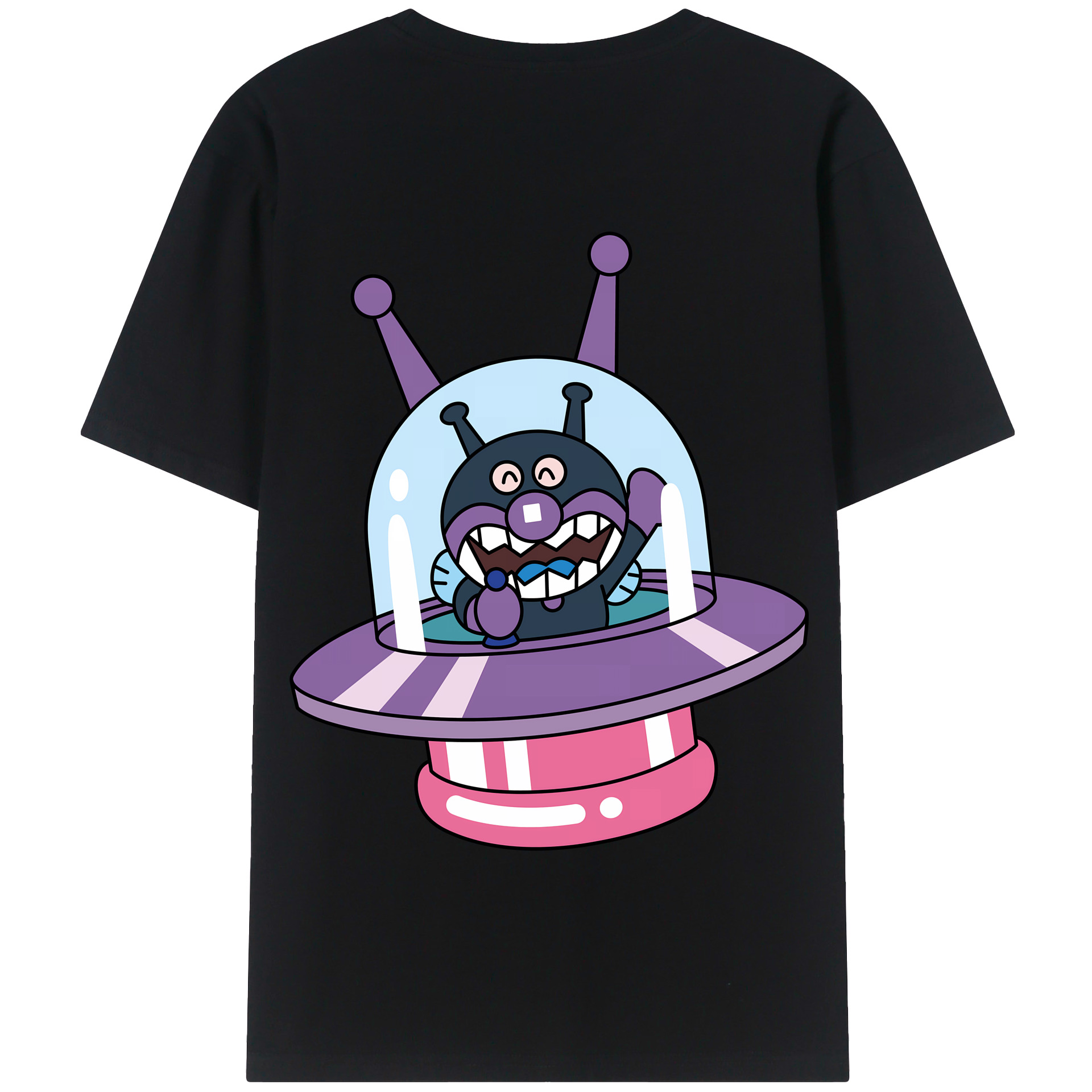 （画像用） アンパンマン Anpanman 綿100％半袖Tシャツ（背面プリント）