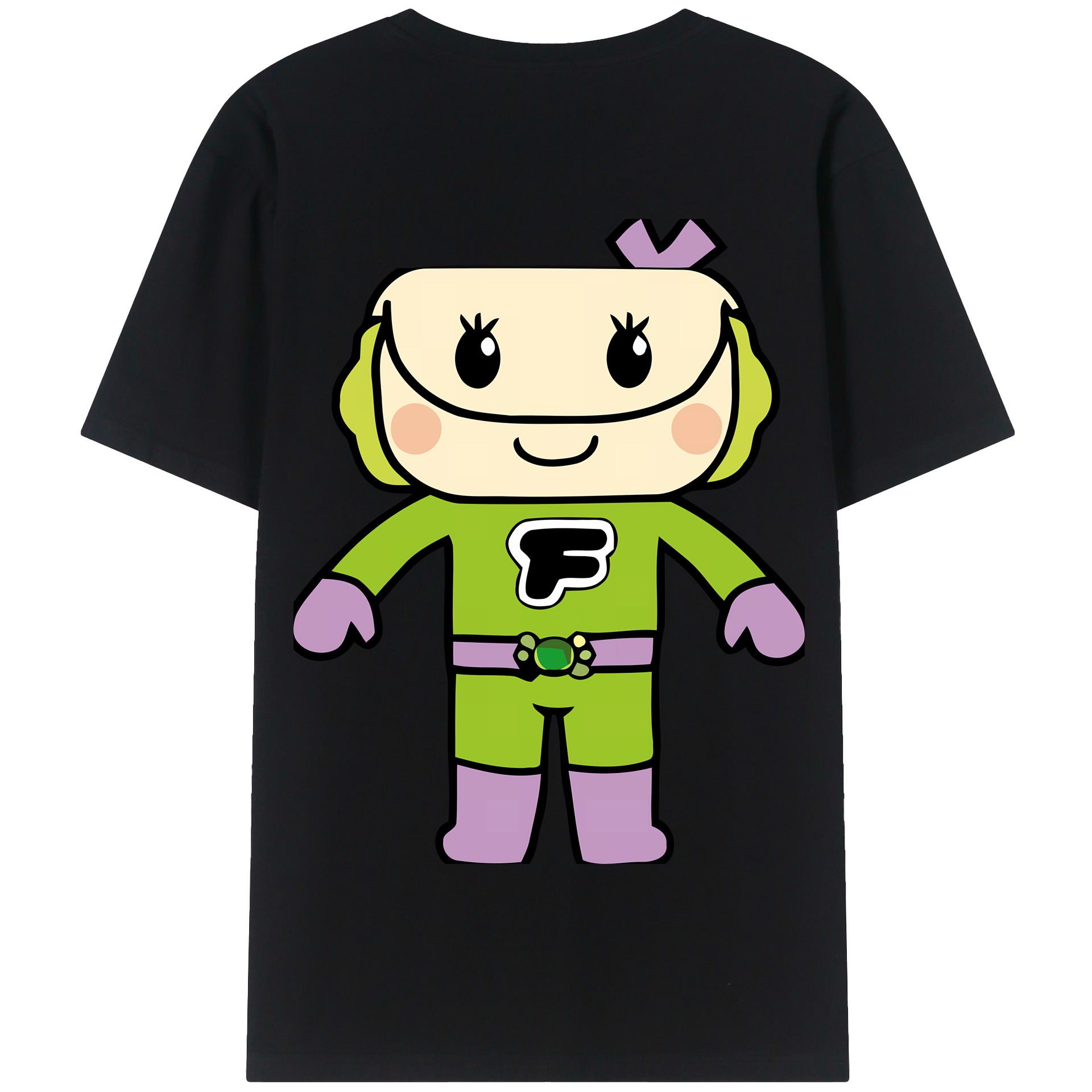 （画像用） アンパンマン Anpanman 綿100％半袖Tシャツ（背面プリント）
