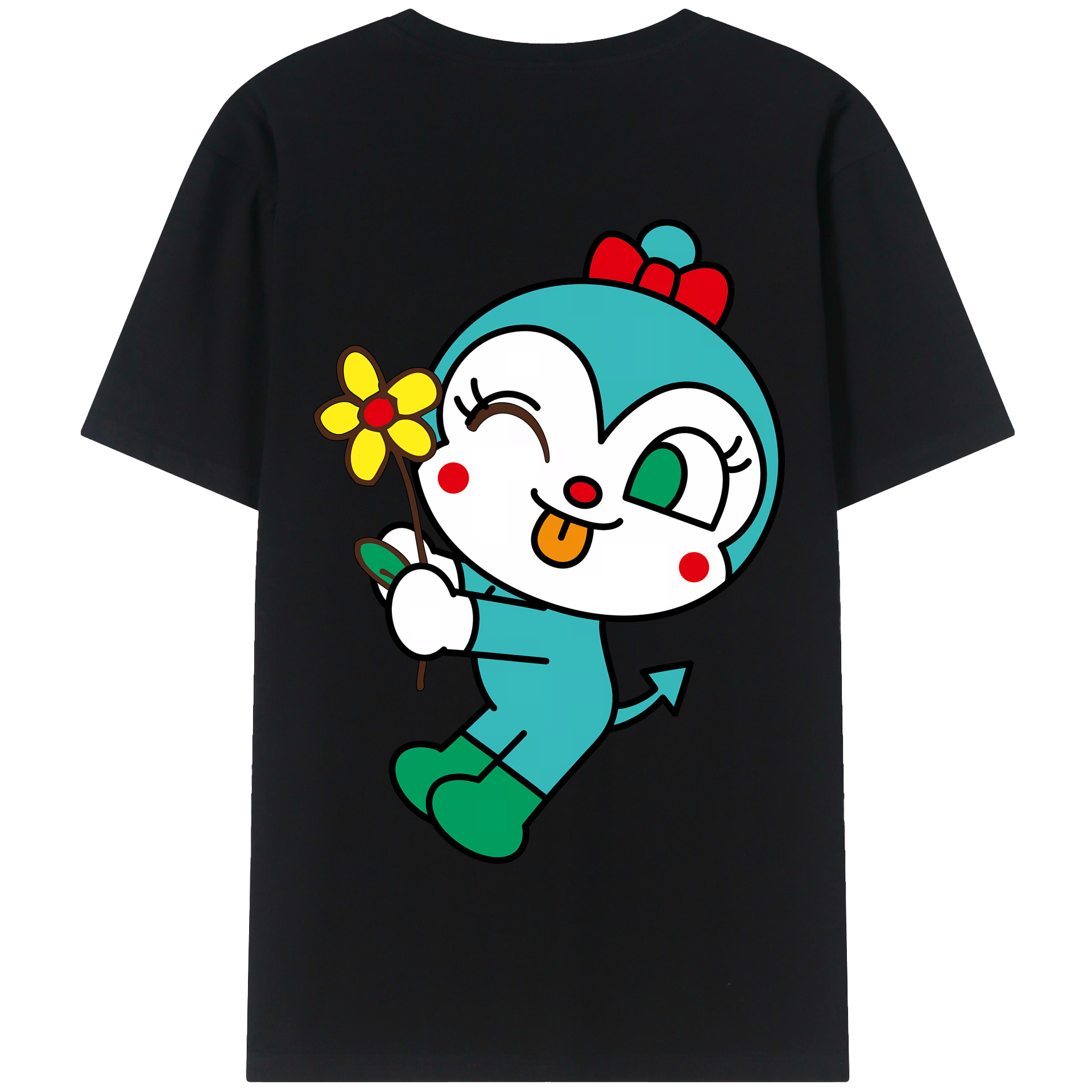 （画像用） アンパンマン Anpanman 綿100％半袖Tシャツ（背面プリント）