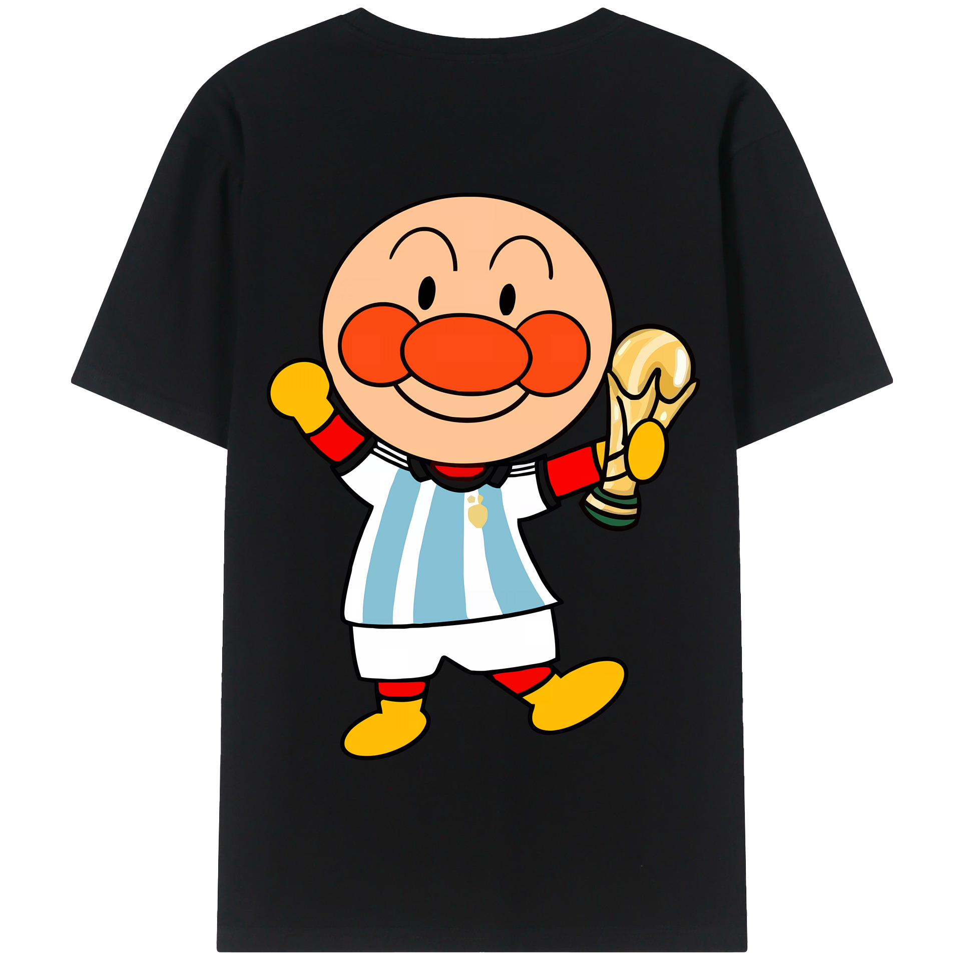 （画像用） アンパンマン Anpanman 綿100％半袖Tシャツ（背面プリント）