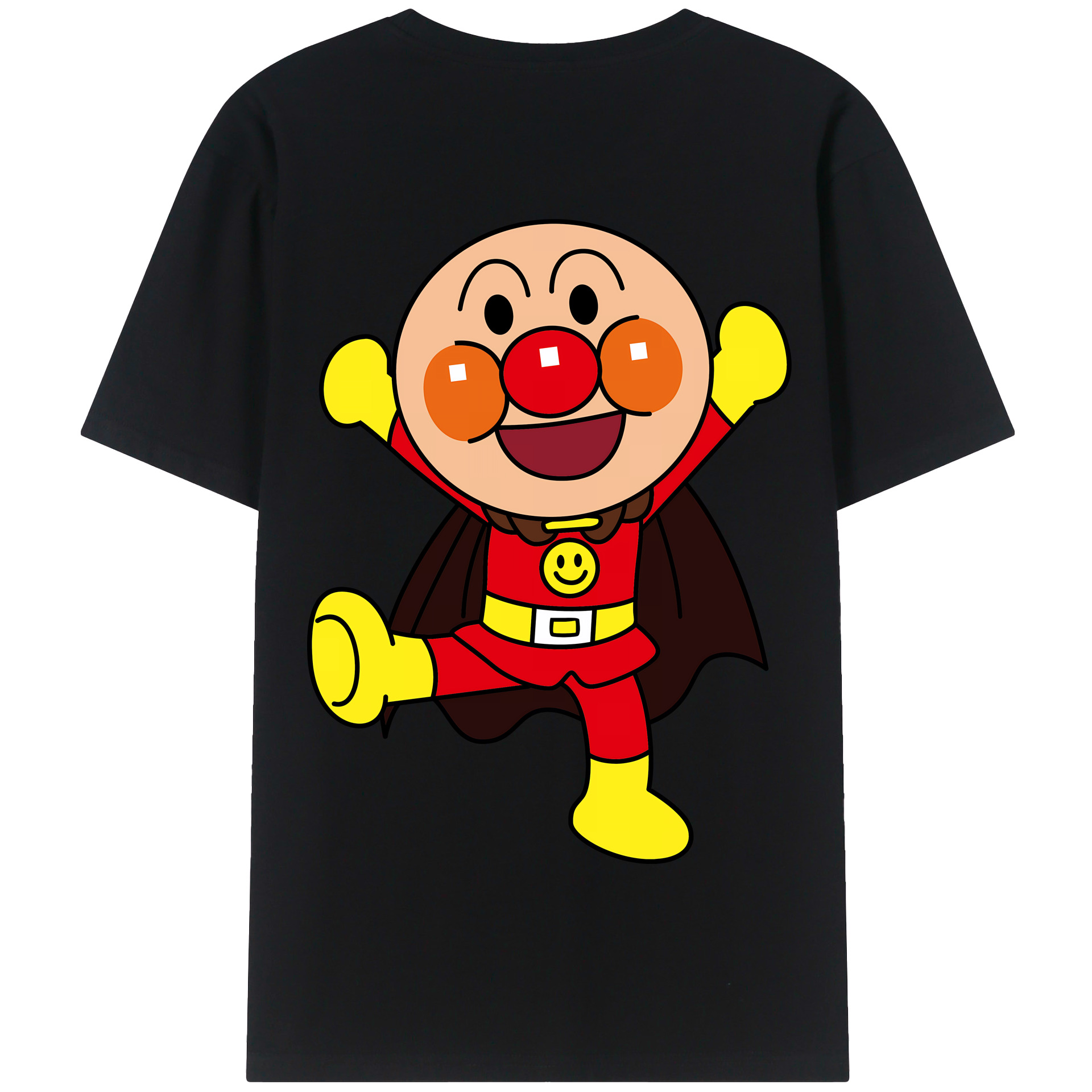 （画像用） アンパンマン Anpanman 綿100％半袖Tシャツ（背面プリント）