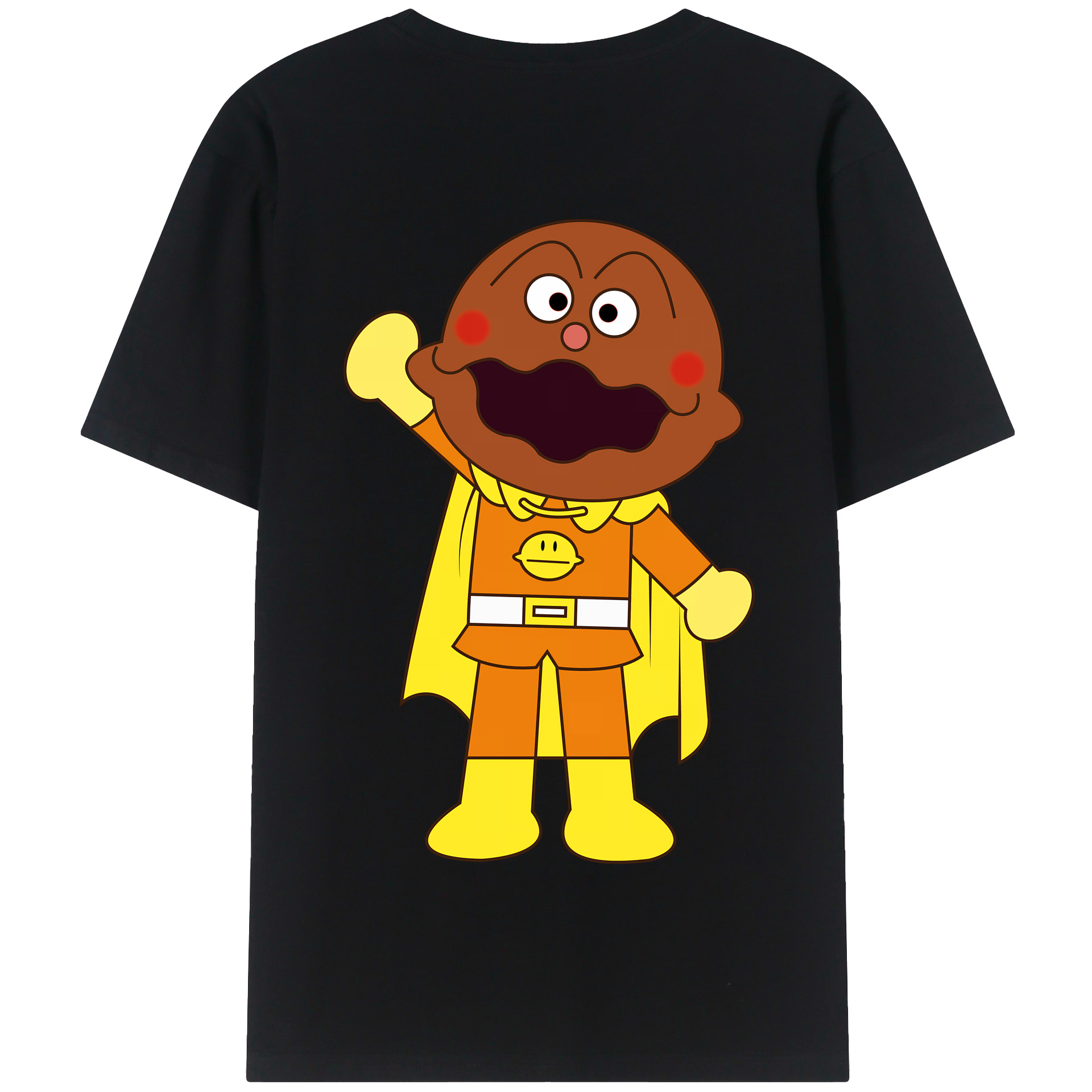 （画像用） アンパンマン Anpanman 綿100％半袖Tシャツ（背面プリント）