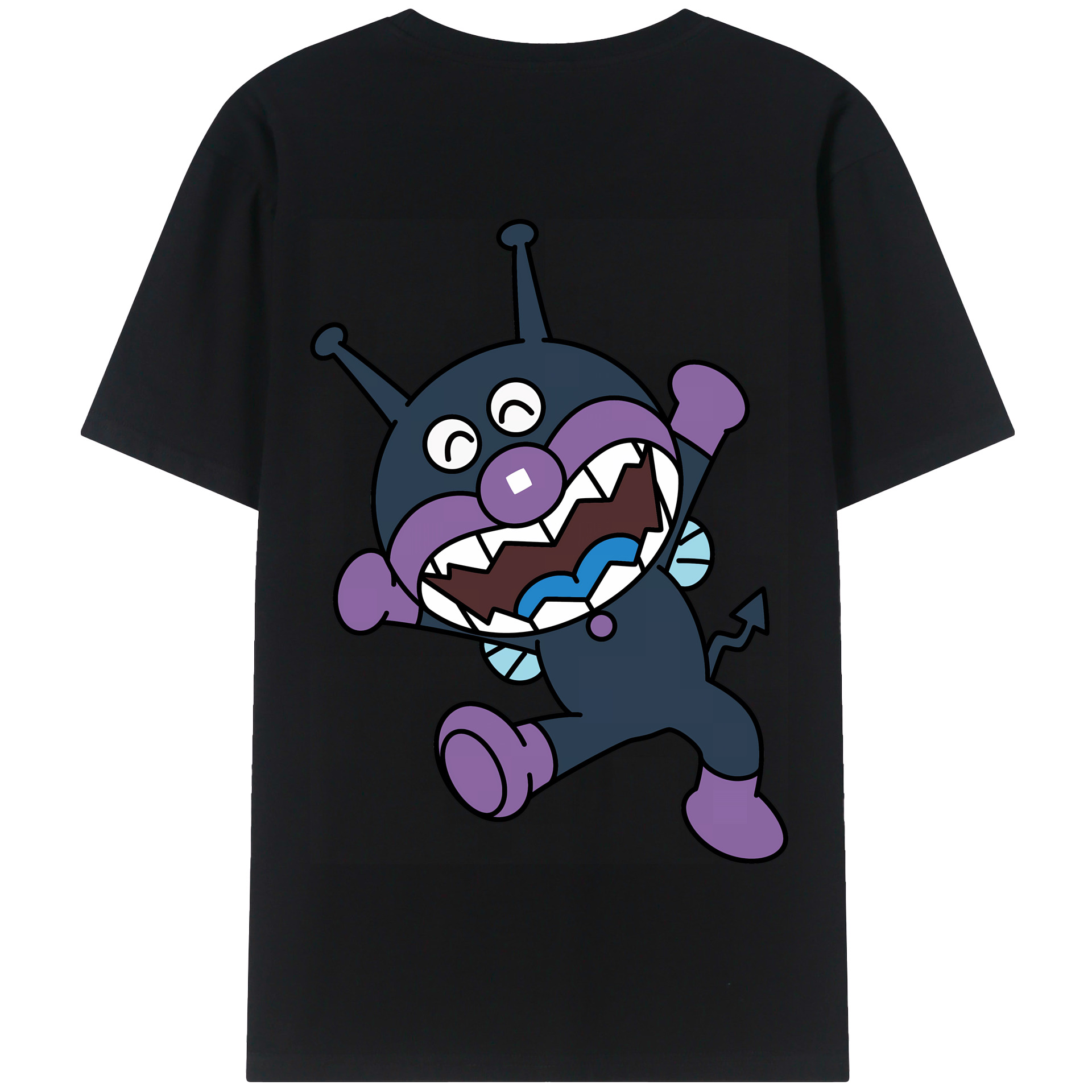 （画像用） アンパンマン Anpanman 綿100％半袖Tシャツ（背面プリント）