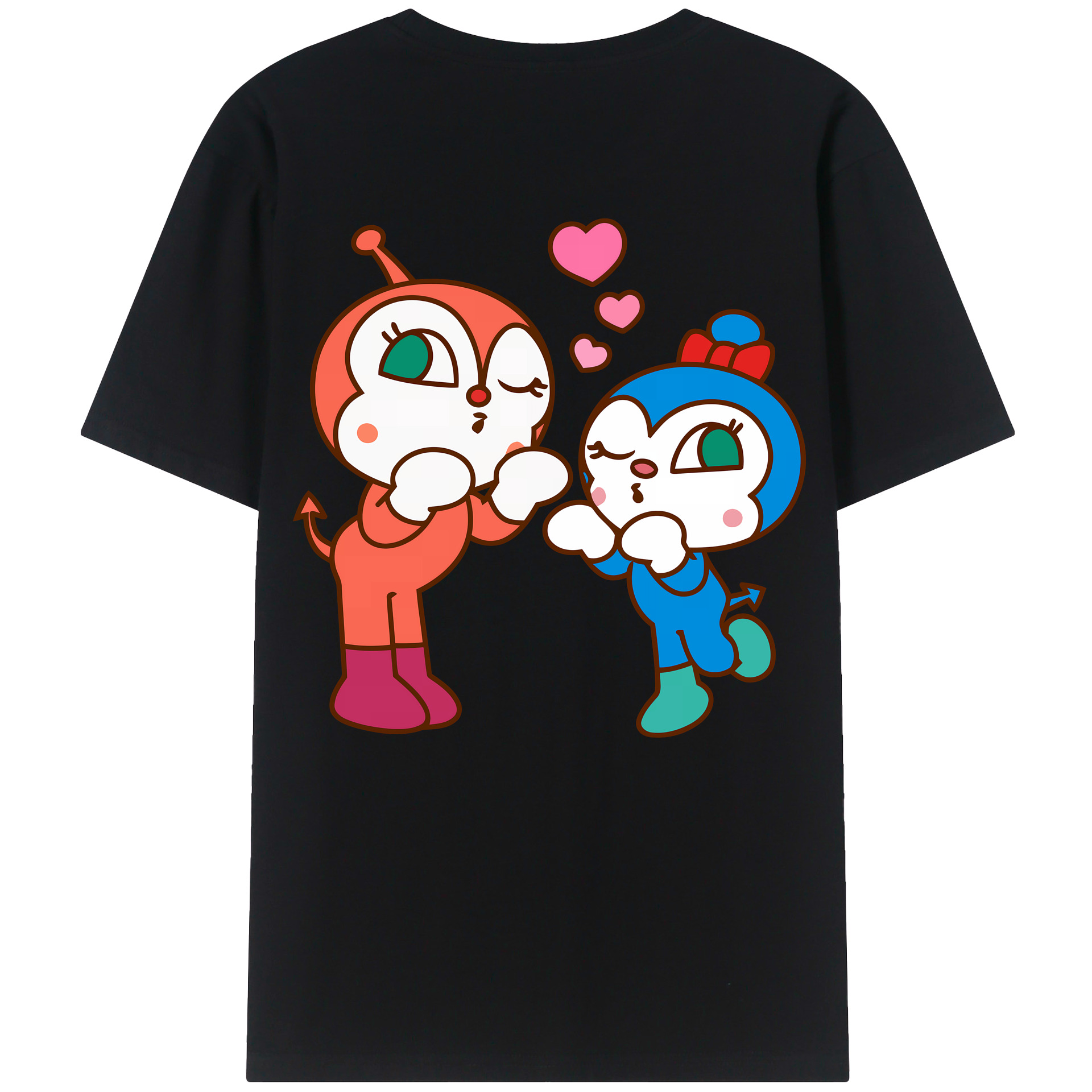 （画像用） アンパンマン Anpanman 綿100％半袖Tシャツ（背面プリント）
