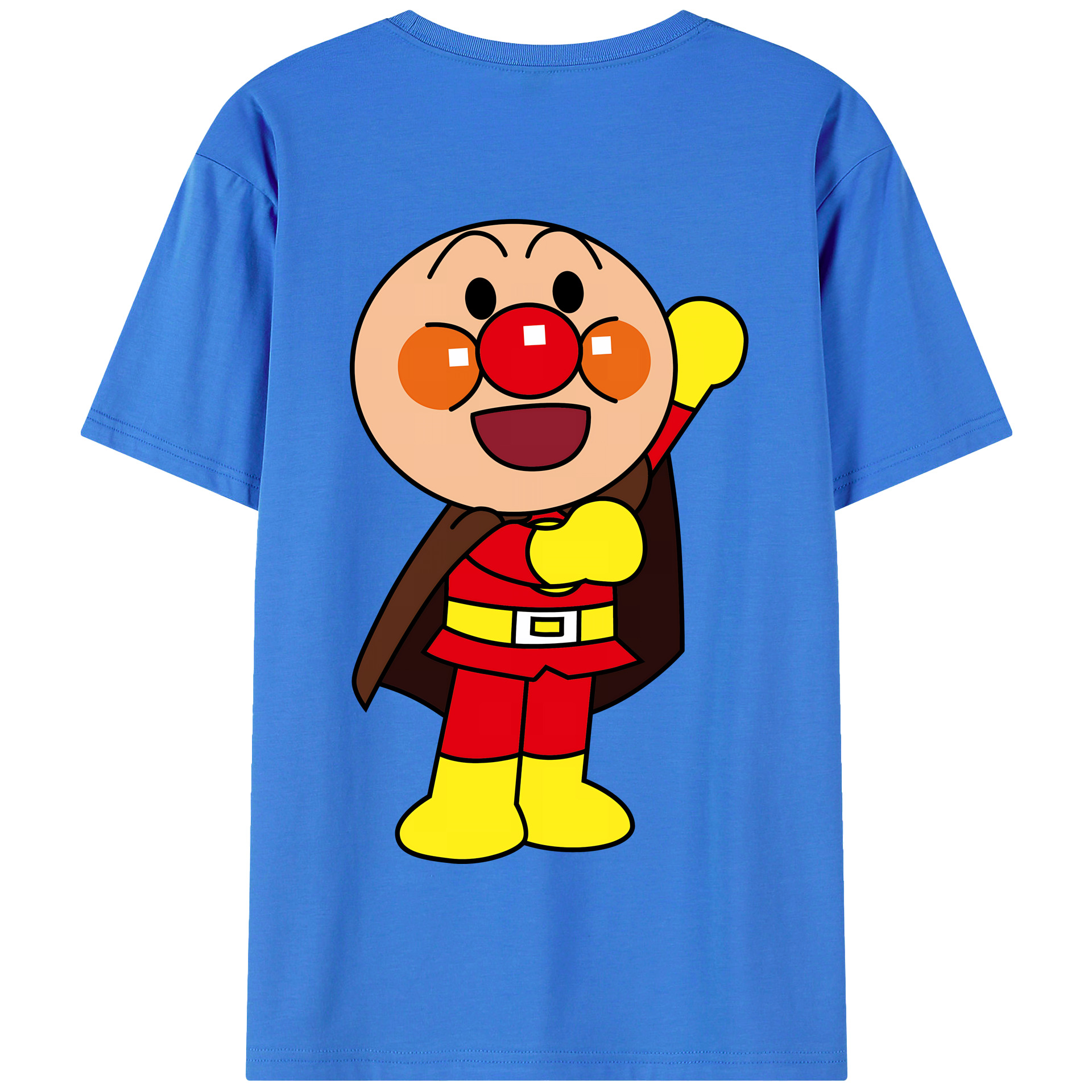 （画像用） アンパンマン Anpanman 綿100％半袖Tシャツ（背面プリント）