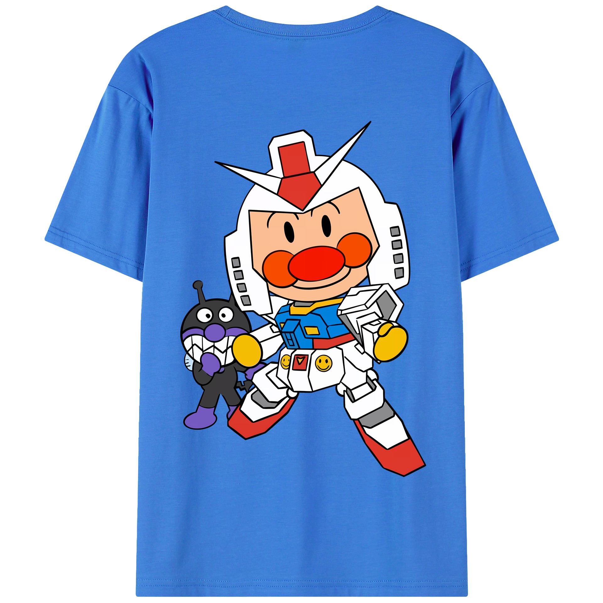 （画像用） アンパンマン Anpanman 綿100％半袖Tシャツ（背面プリント）