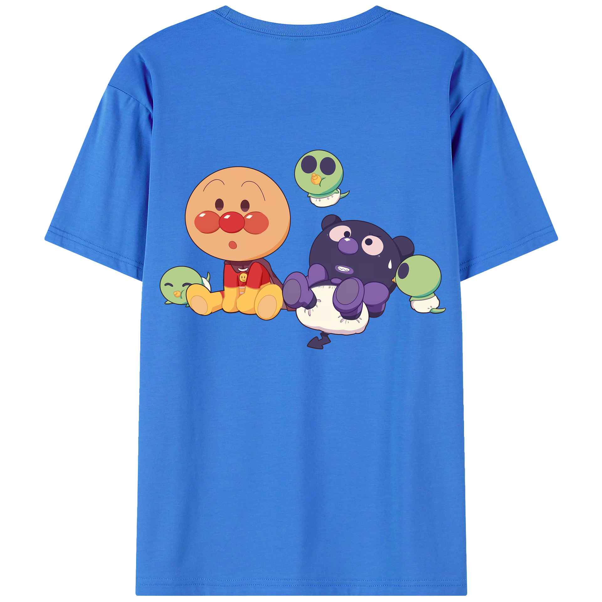 （画像用） アンパンマン Anpanman 綿100％半袖Tシャツ（背面プリント）