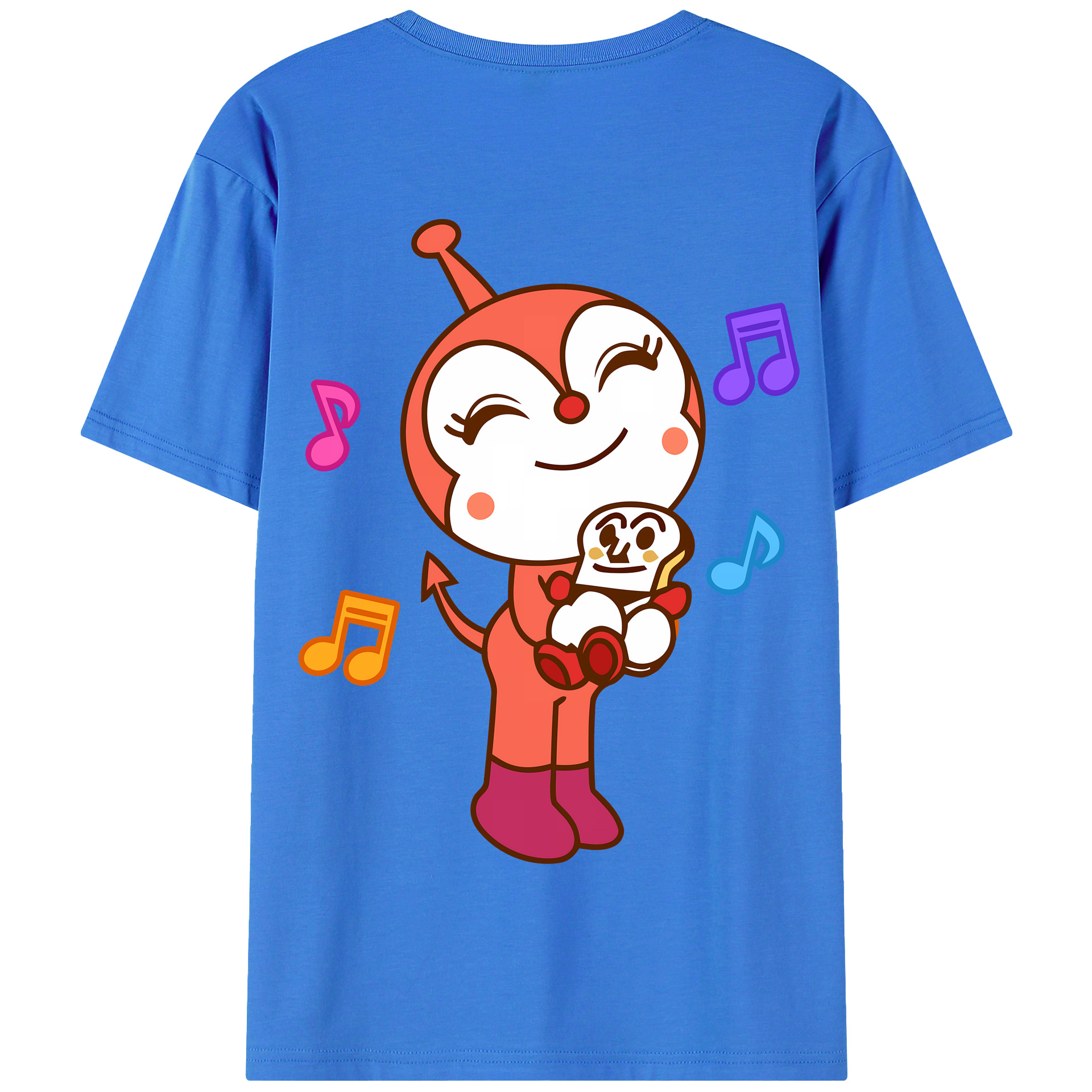 （画像用） アンパンマン Anpanman 綿100％半袖Tシャツ（背面プリント）