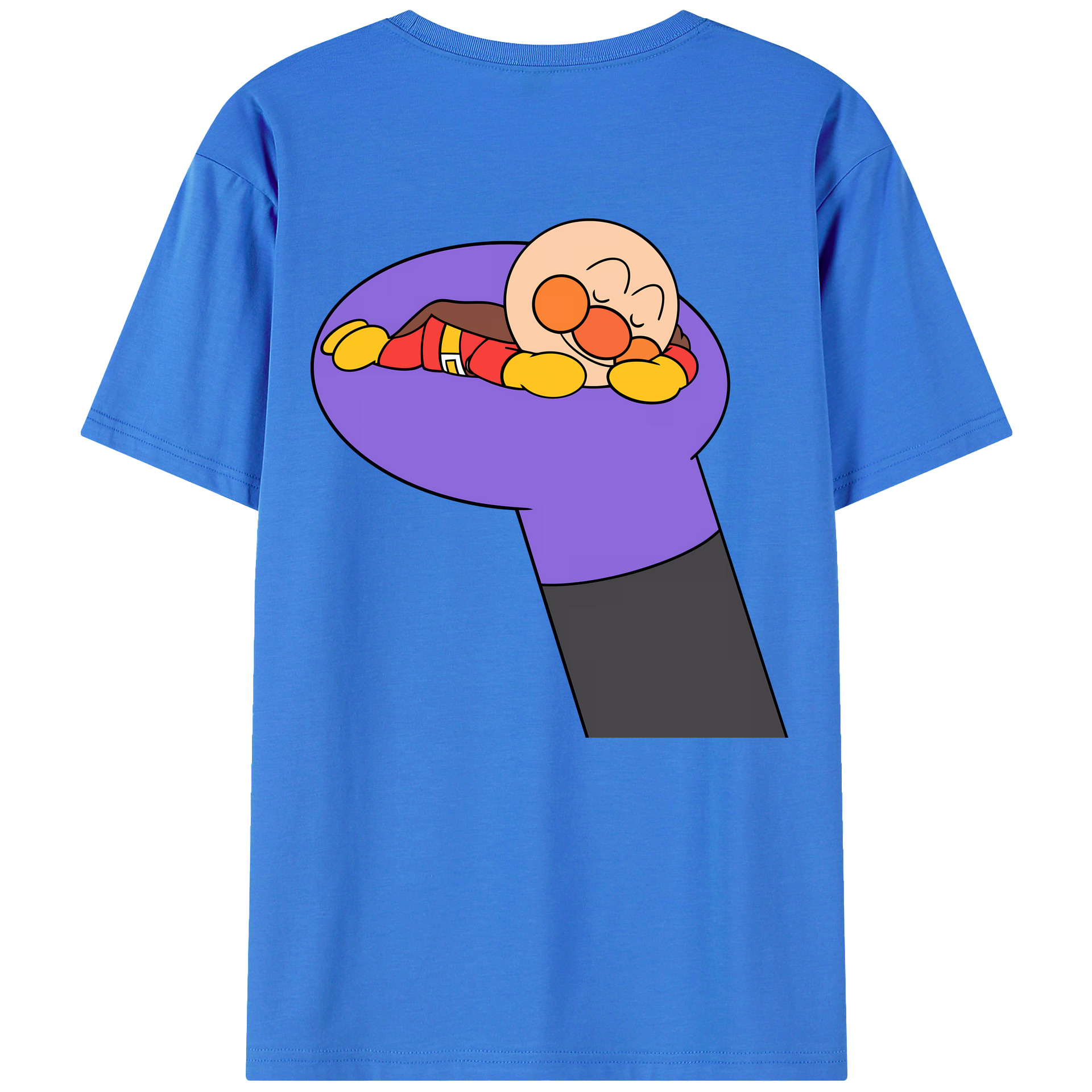 （画像用） アンパンマン Anpanman 綿100％半袖Tシャツ（背面プリント）