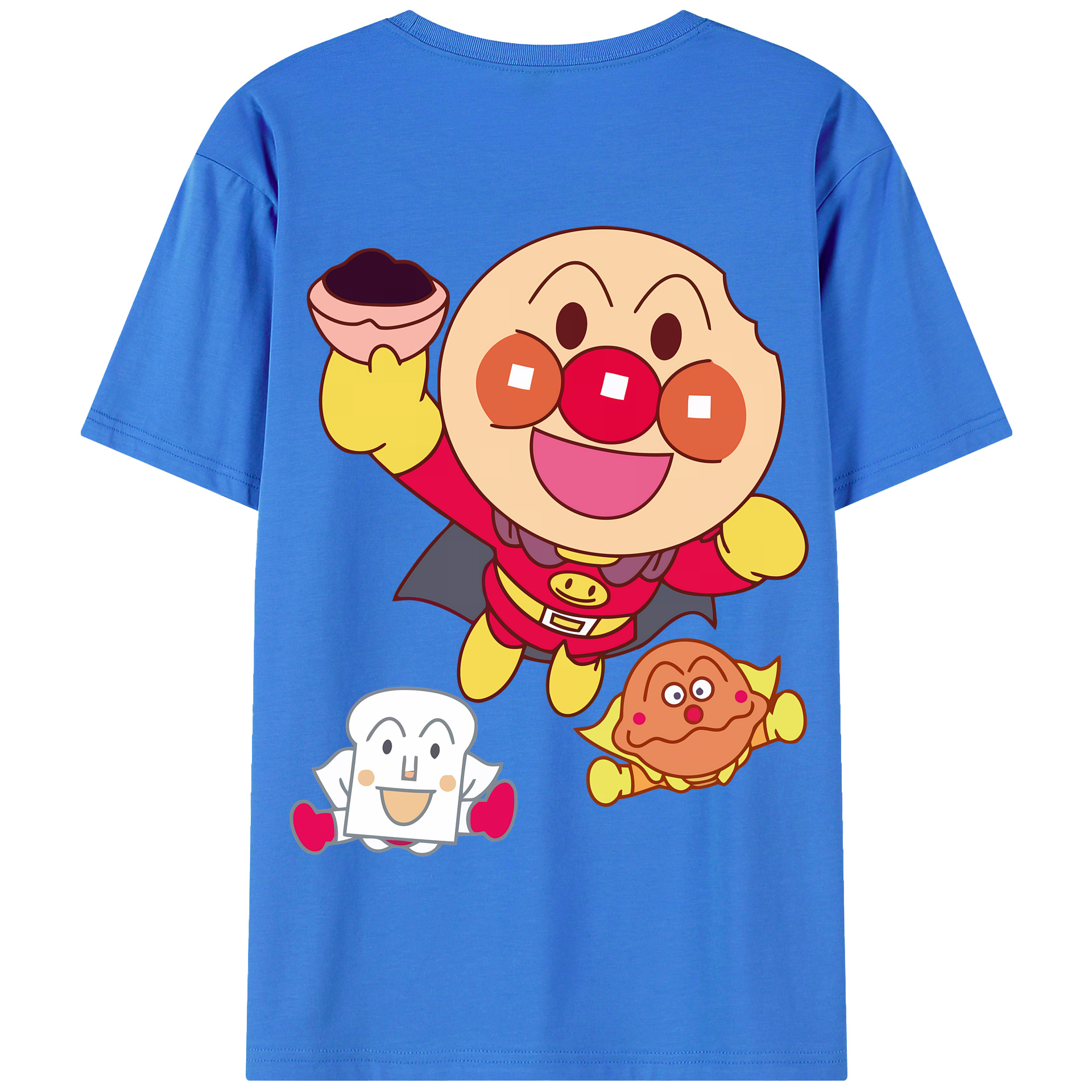 （画像用） アンパンマン Anpanman 綿100％半袖Tシャツ（背面プリント）