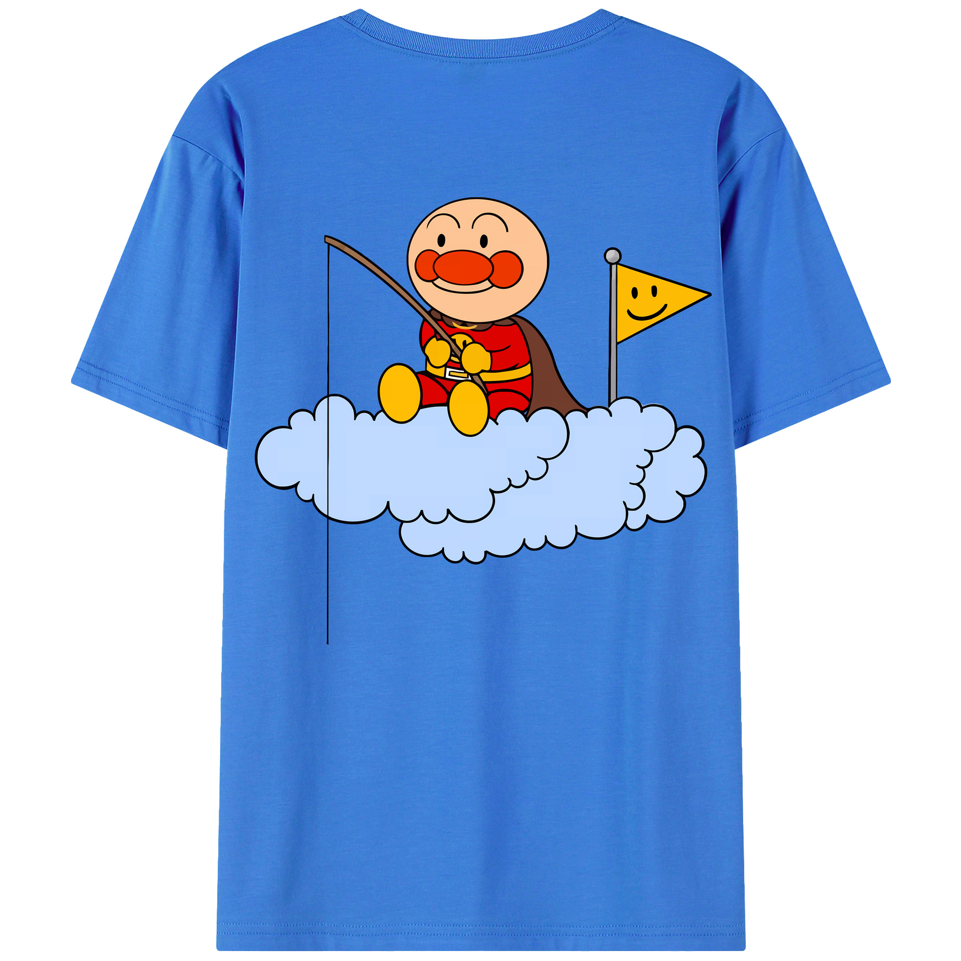 （画像用） アンパンマン Anpanman 綿100％半袖Tシャツ（背面プリント）