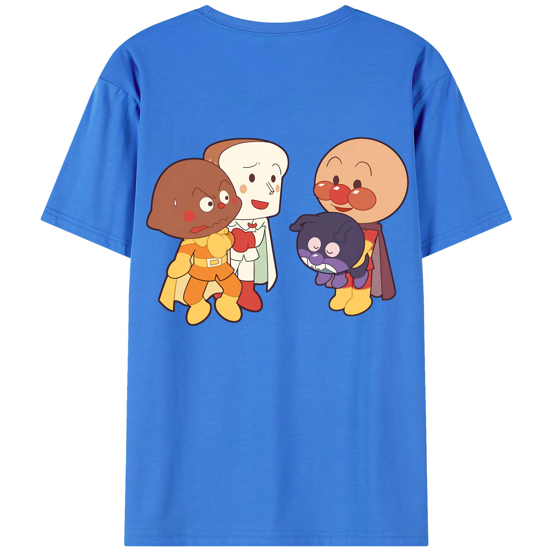 （画像用） アンパンマン Anpanman 綿100％半袖Tシャツ（背面プリント）